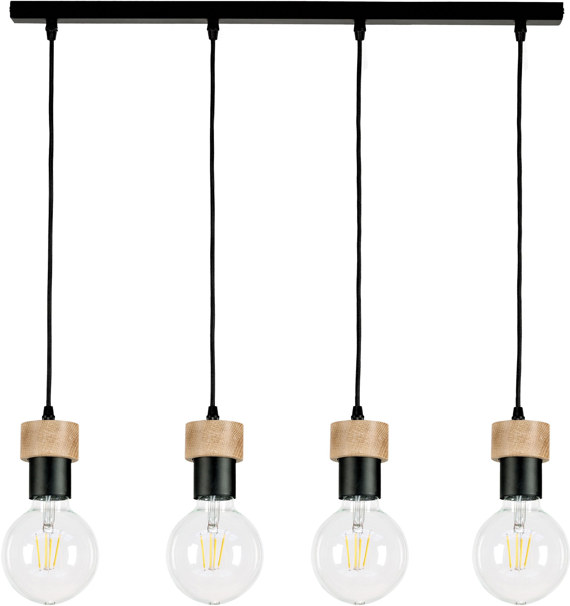 BRITOP LIGHTING Pendelleuchte »CLARTE«, 4 flammig, Leuchtmittel E27   Leuch günstig online kaufen