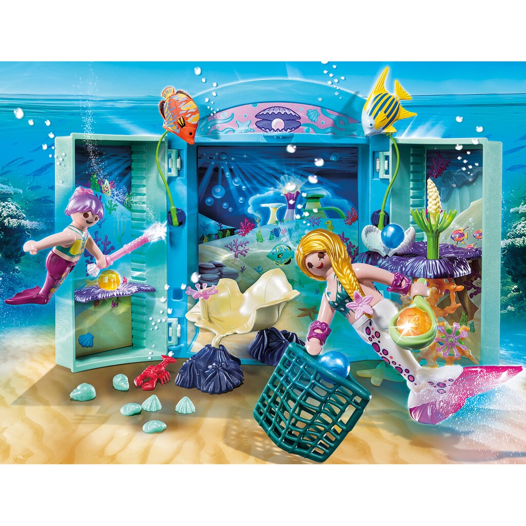 Playmobil® Konstruktions-Spielset »Spielbox Meerjungfrauen (70509), Magic«, (56 St.)
