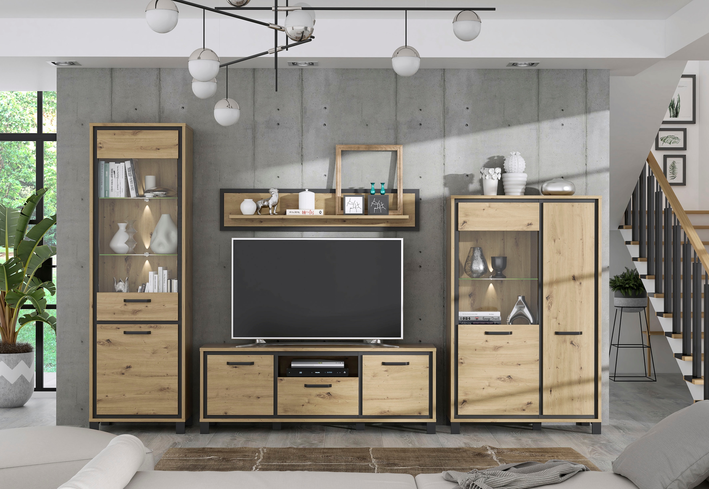 FORTE Vitrine »Trondheim«, Höhe 209 cm