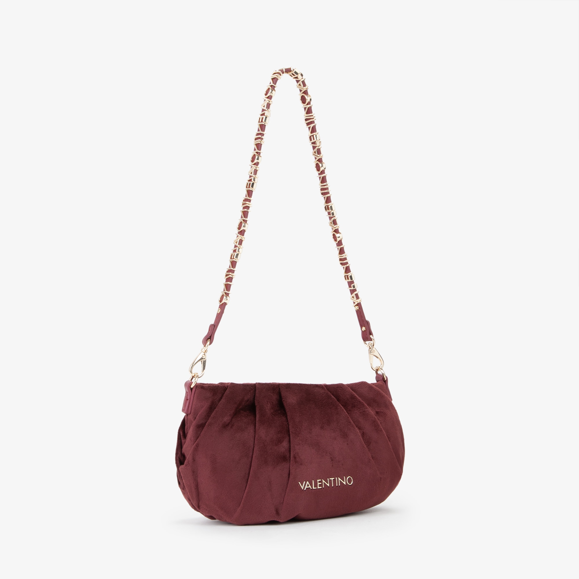 VALENTINO BAGS Umhängetasche »ELITA« Samt Clutch, Abendtasche mit modischer Raffung