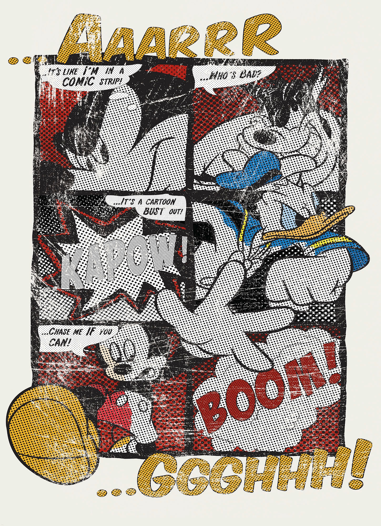 Komar Fototapete »Mickey's Great Escape - Größe 184 x 254 cm«, bedruckt, Kinderzimmer
