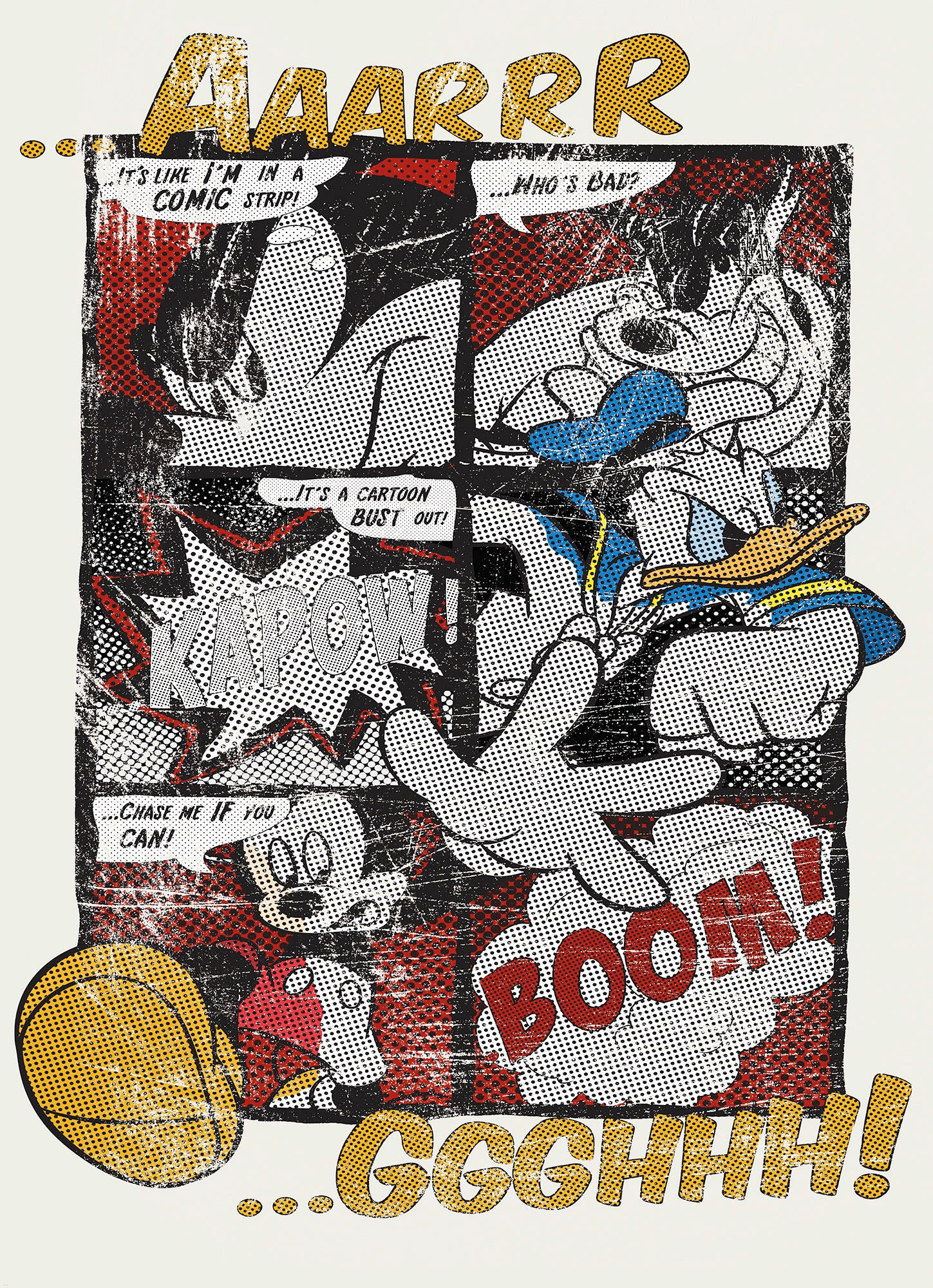 Komar Fototapete »Mickey's Great Escape - Größe 184 x 254 cm« bedruckt glat günstig online kaufen
