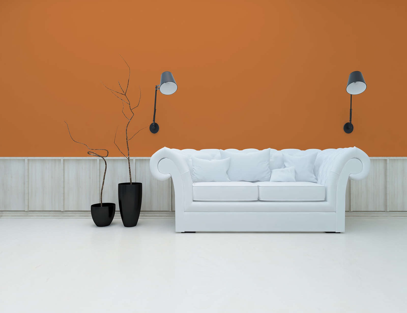 A.S. Création Wandfarbe »Premium Innenwandfarbe PURO Tuchmatt dusty orange« ideal für Wohnzimmer, Schlafzimmer, Flur und Küche, Farbwelt Orange