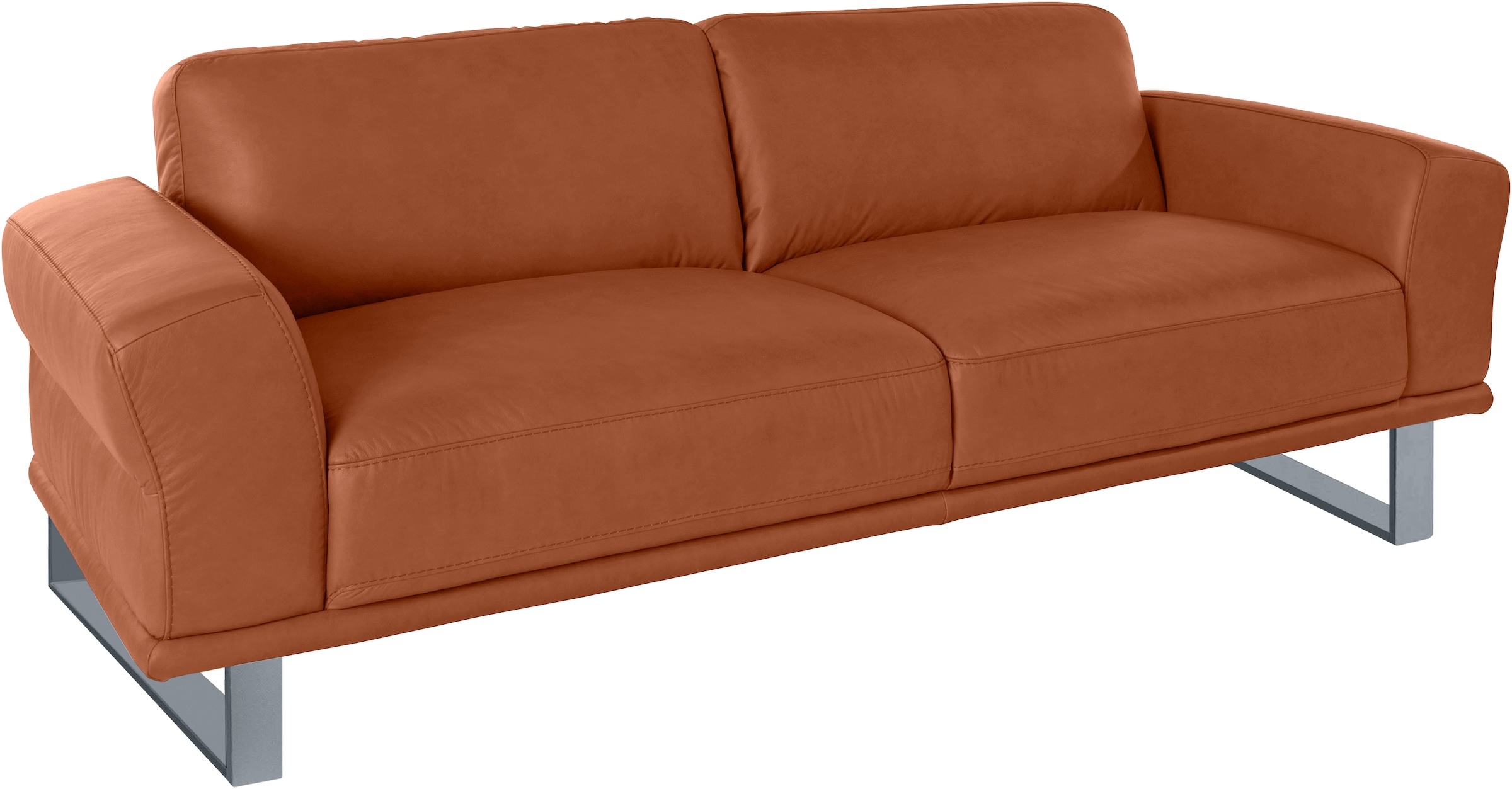 W.SCHILLIG 2,5-Sitzer »montanaa«, mit Metallkufen in Silber matt, Breite 232 cm