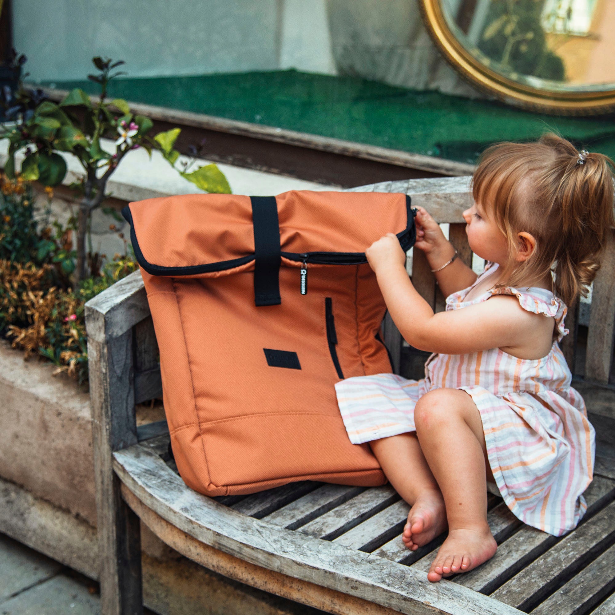 Gesslein Wickelrucksack »N°6, orange«, Made in Germany