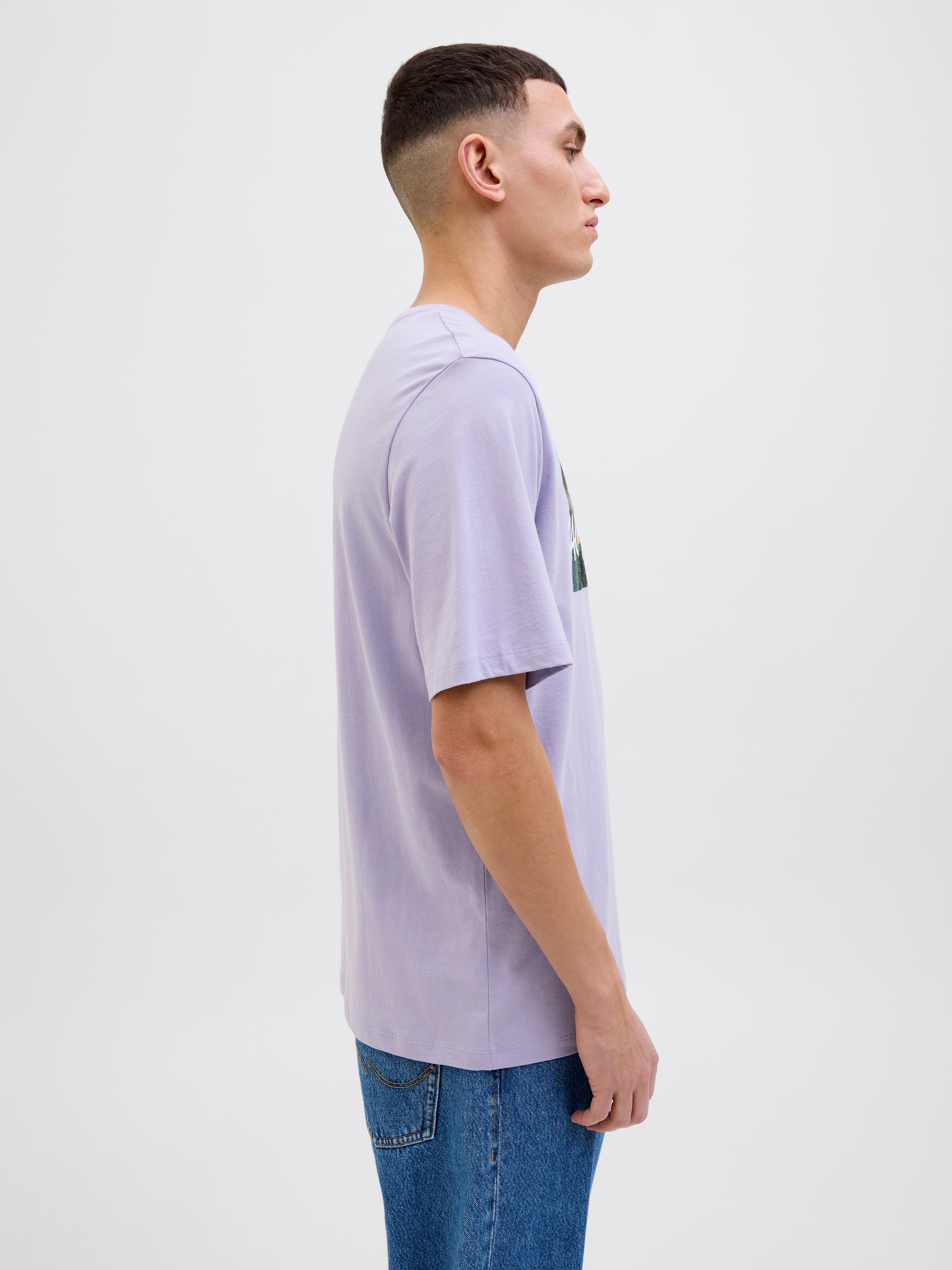 Jack & Jones Print-Shirt »JJHAWAII SHAPE TEE SS CREW NECK«