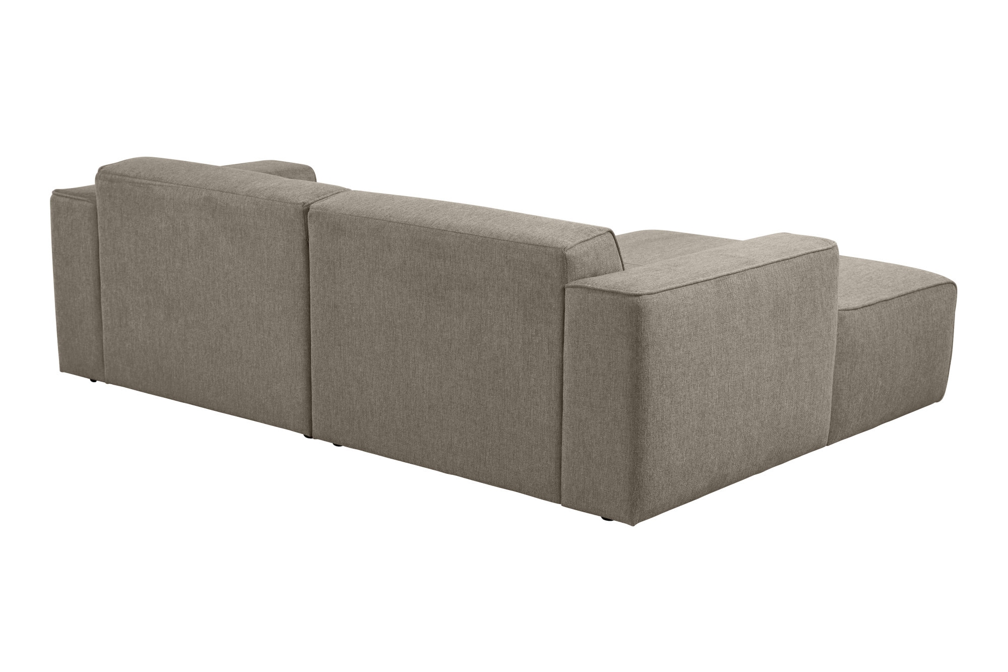 andas Ecksofa »Noord mit Kedernaht, Breite 234 cm«, Cord, Struktur, Webstoff, mit Wellenunterfederung, Massivholzrahmen