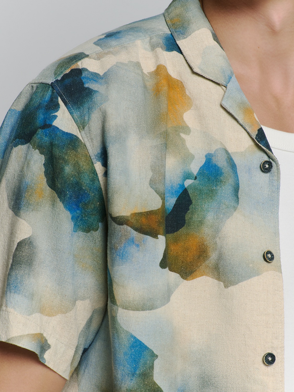 NO EXCESS Langarmhemd »No Excess Bedrucktes Hemd«