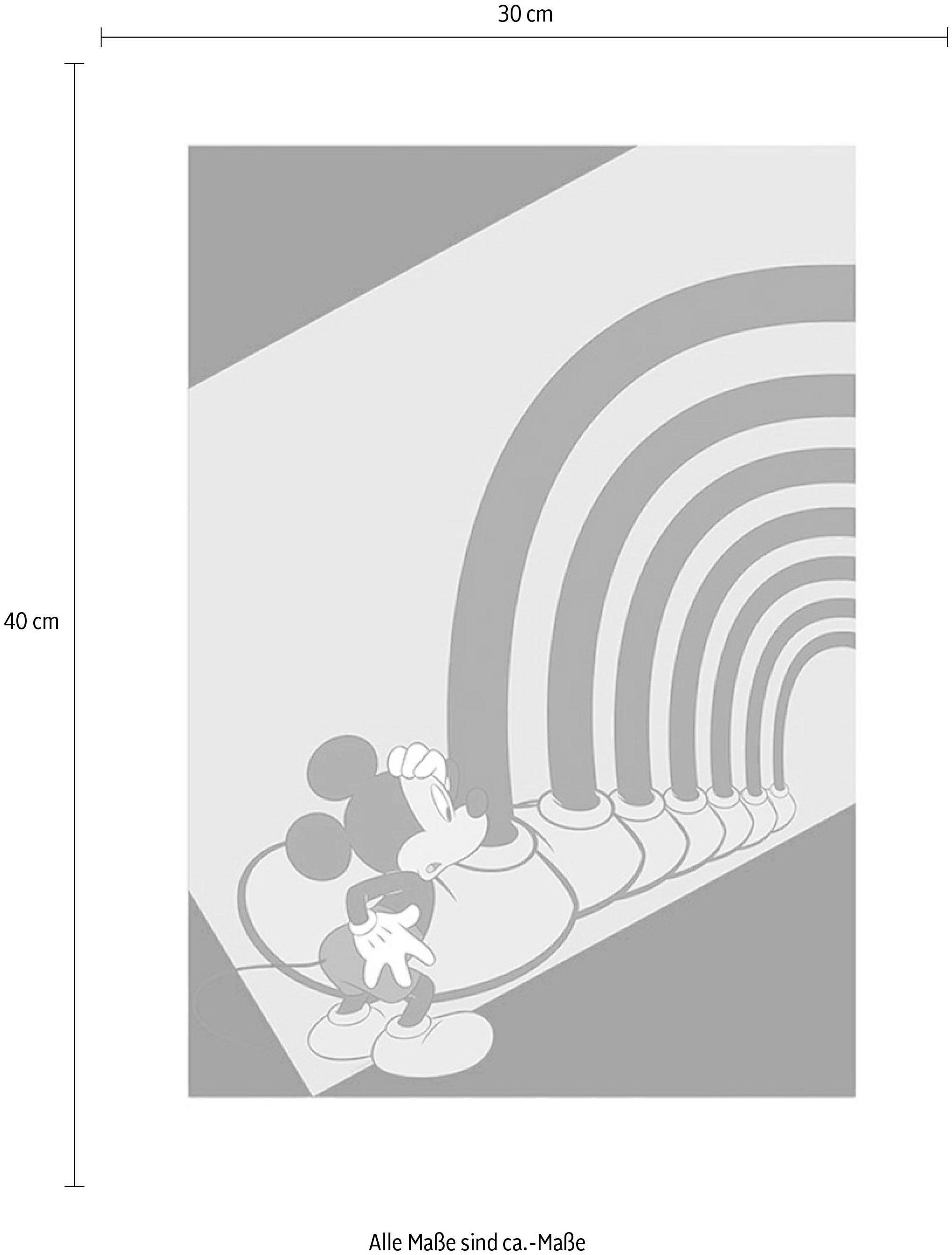 Komar Bild »Mickey Mouse Foot Tunnel«, Disney, (1 St.), Wandbild zur Dekoration im Kinderzimmer - ohne Rahmen