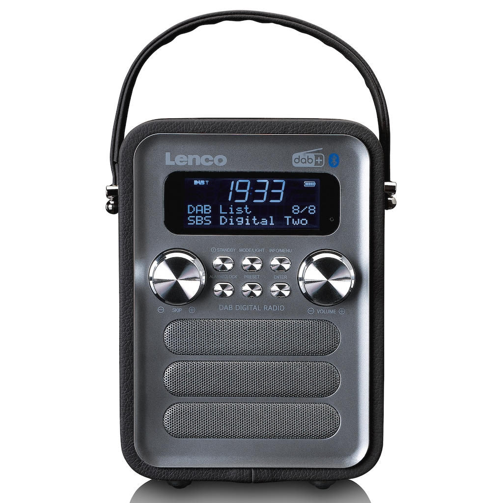 Lenco Digitalradio (DAB+) »PDR-051«, (Bluetooth FM-Tuner mit RDS-Digitalradio (DAB+) 4 W)