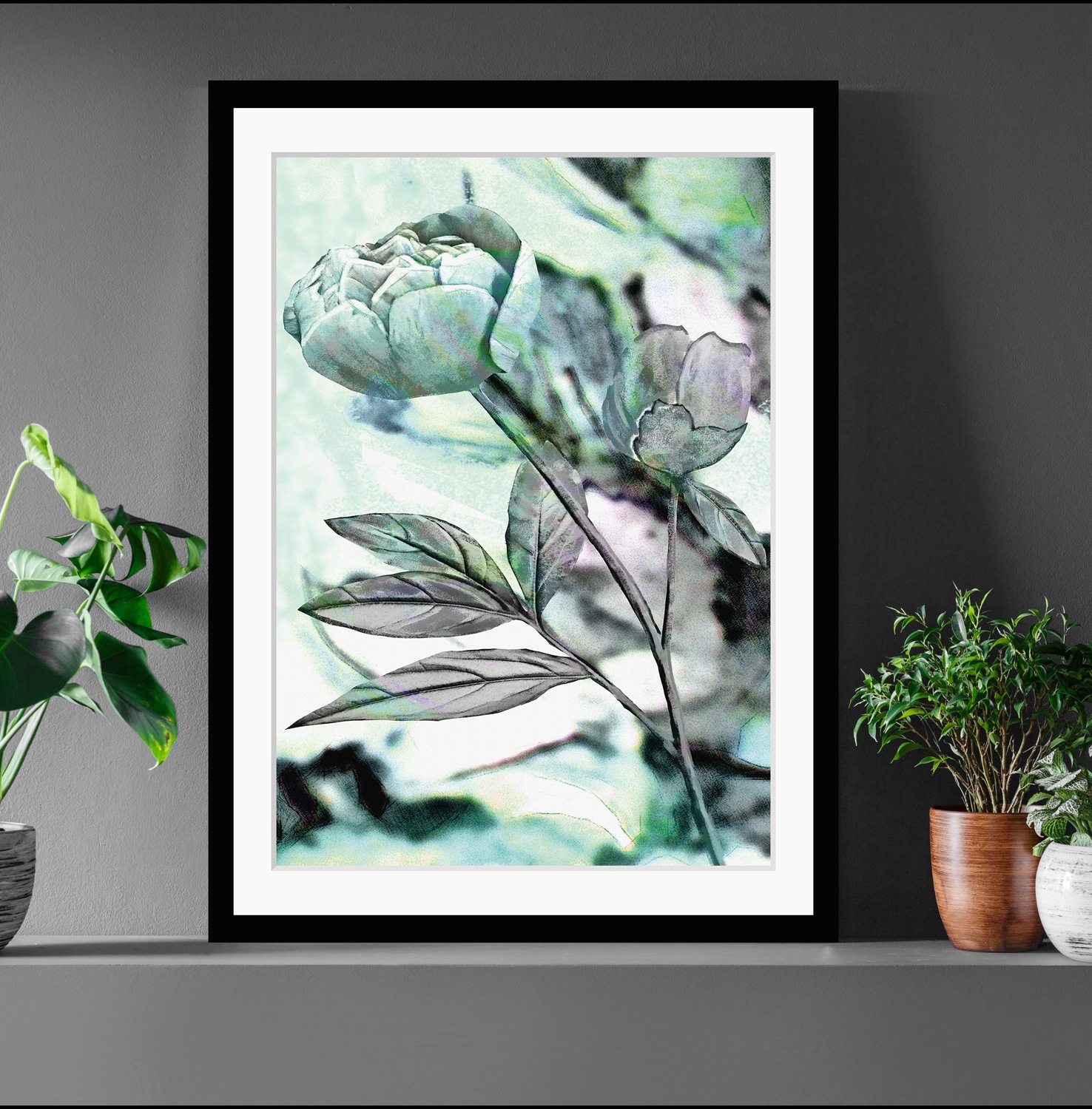 queence Bild »Elise«, Blumen, gerahmt, Rose günstig online kaufen
