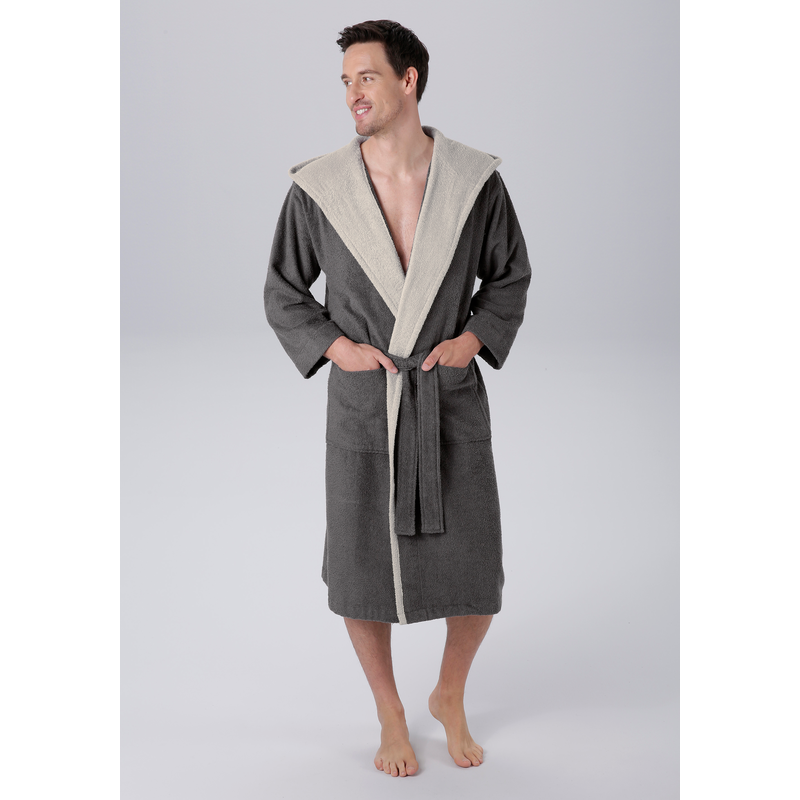 MY HOME Unisex-Bademantel »Anna, ideal für Sauna & Spa, Hotelbademantel, Morgenmantel« 1 Stk. tlg., für Damen & Herren, mit Taschen, S-5XL,...