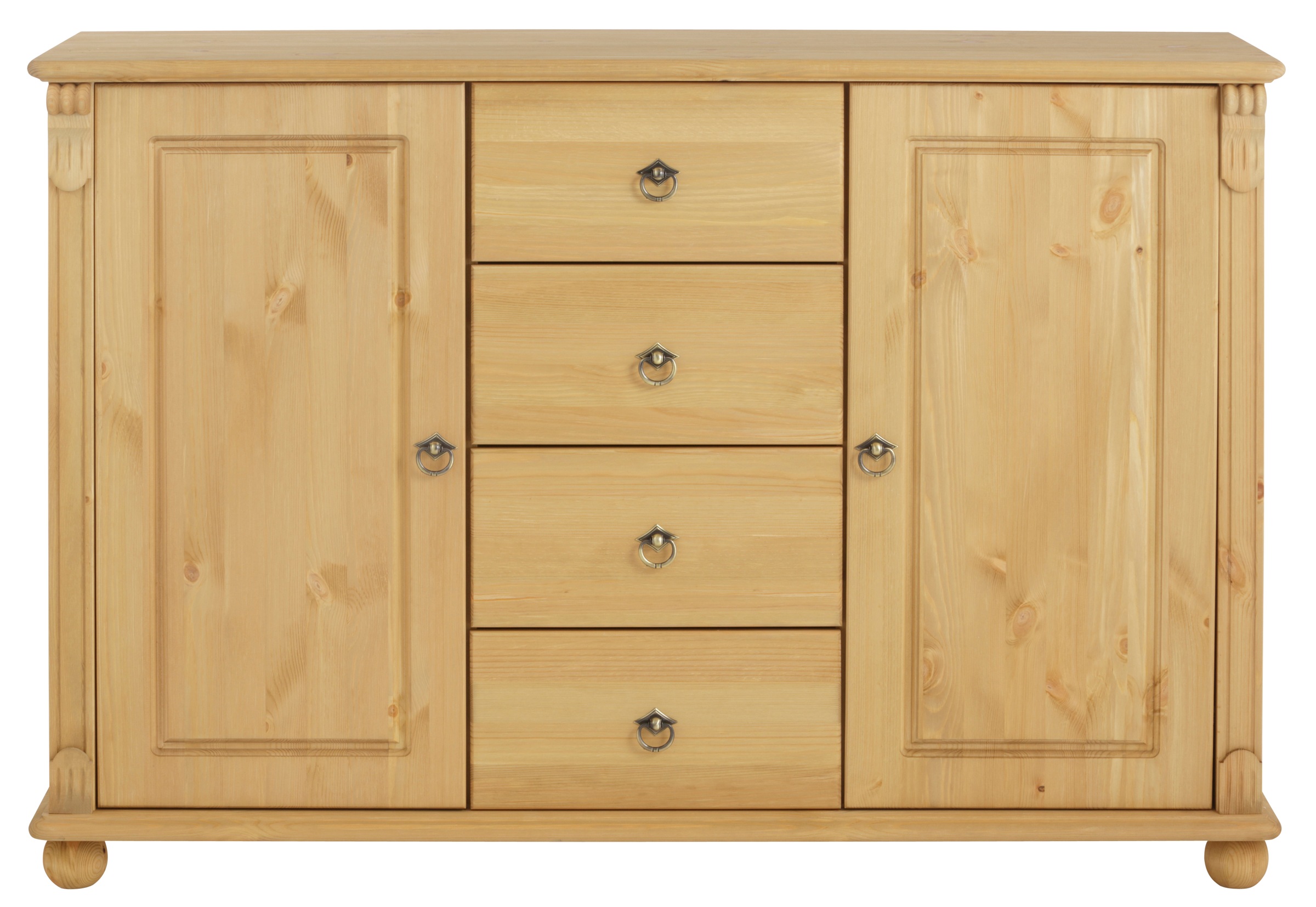 Home affaire Kombikommode »Tessin; Buffetunterschrank, klassischer Landhausstil«, aus massiver, FSC®-zertifizierter Kiefer, 128cm breit