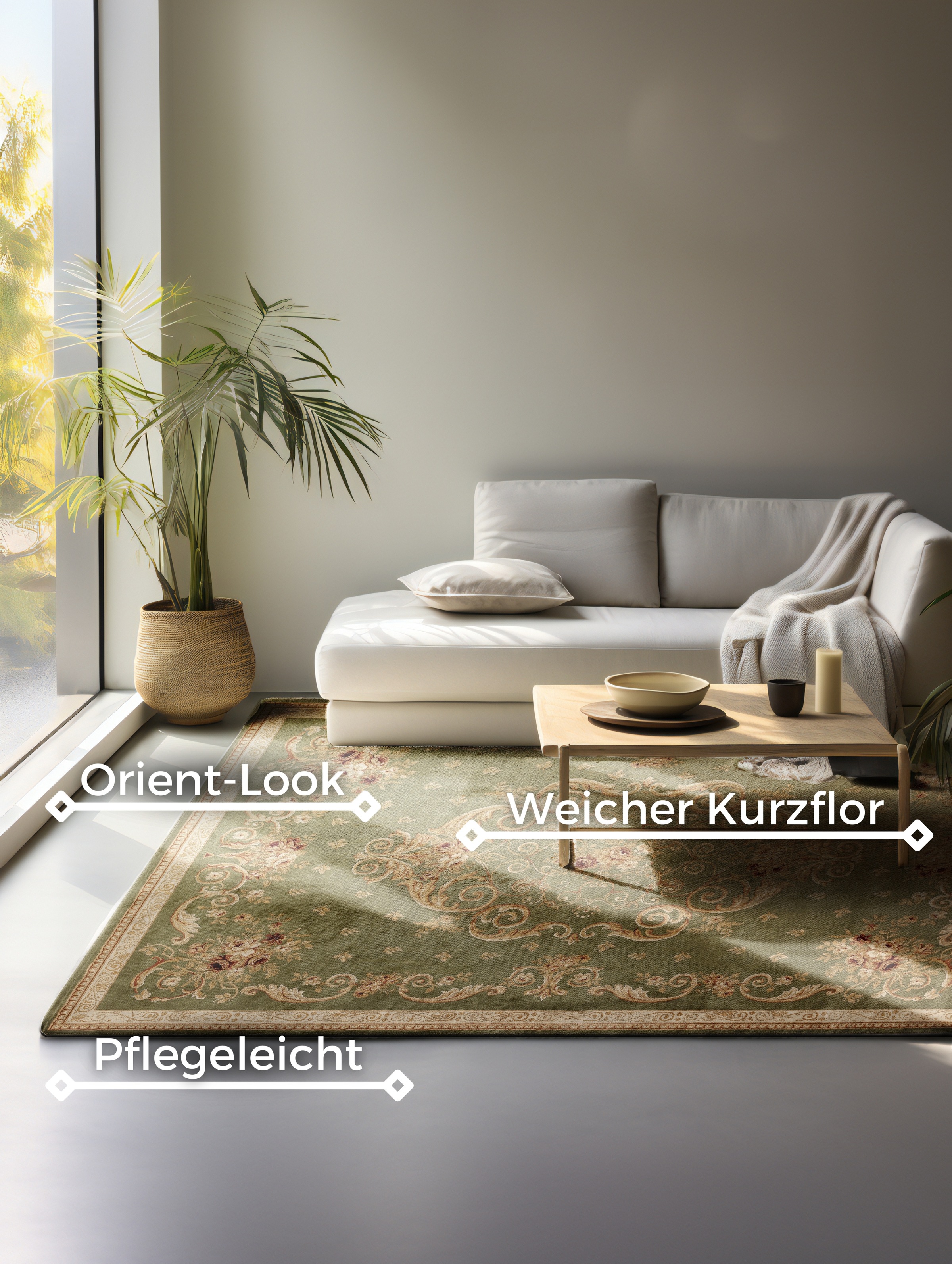 HANSE Home Teppich »Obe« rechteckig 8 mm Höhe Orient Optik, strapazierfähig, pflegeleicht, robust