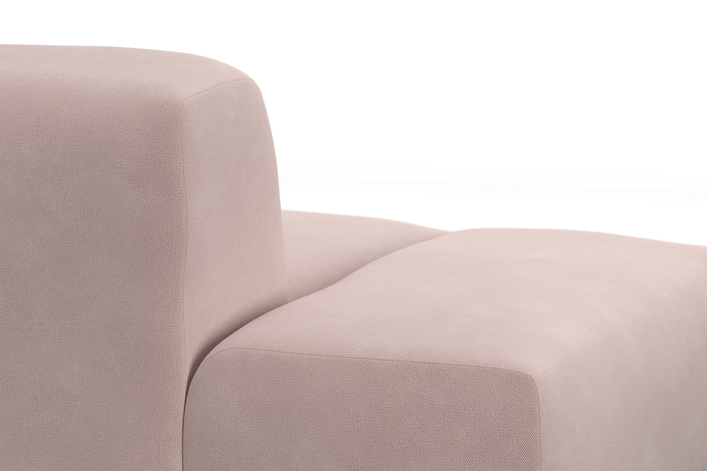 TRENDMANUFAKTUR Ecksofa Braga, aus 2 Teilen, moderner Cord-Stoff