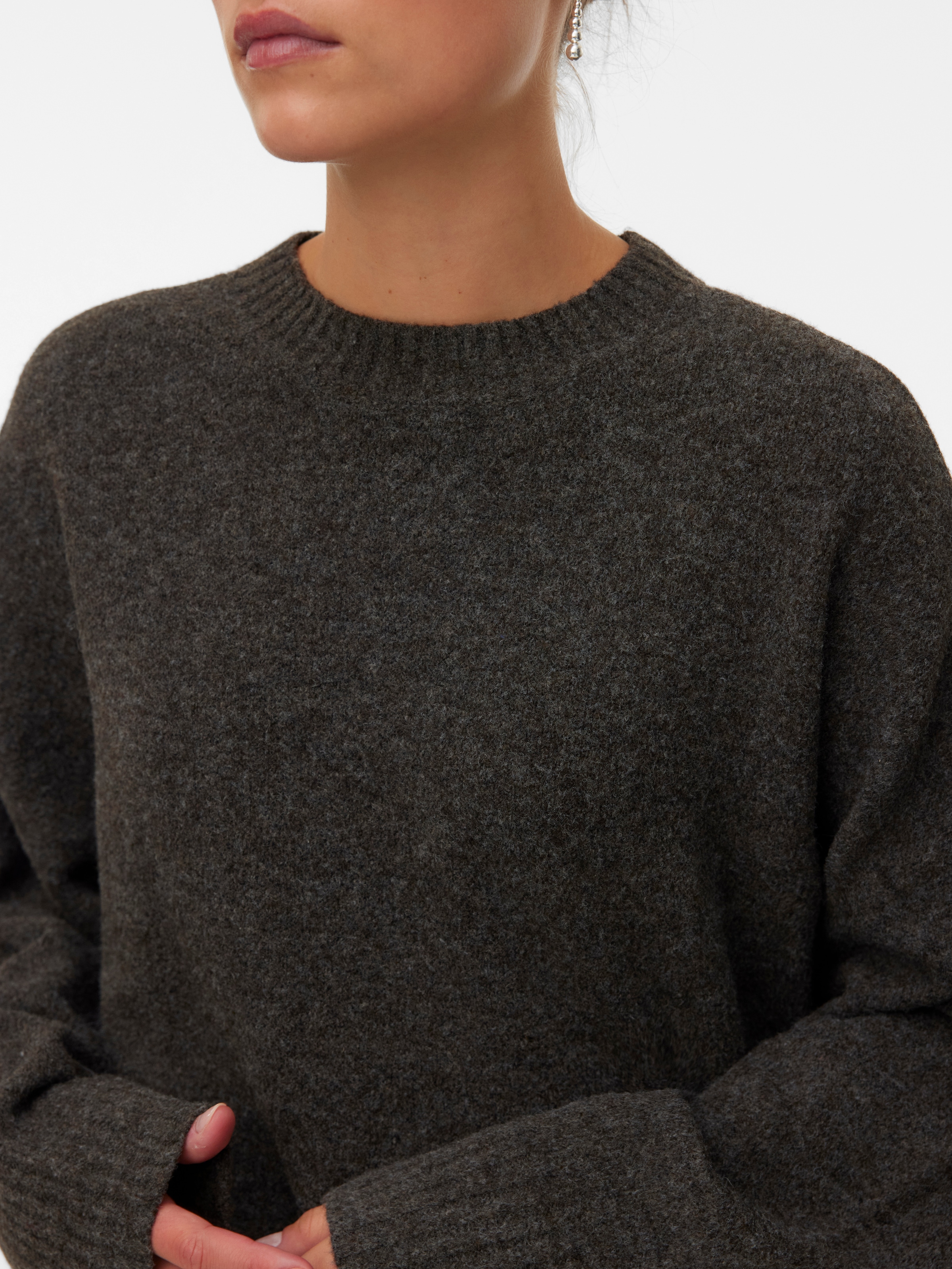 Vero Moda Strickpullover »VMBOOM LS O-NECK PULLOVER GA NOOS«