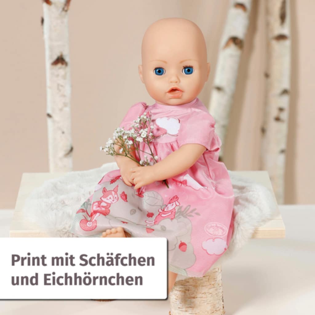 Baby Annabell Puppenkleidung »Kleid rosa Eichhörnchen, 43 cm«