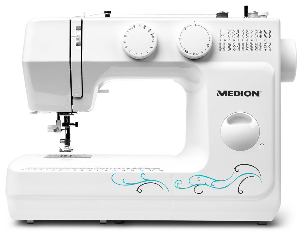 Medion® Freiarm-Nähmaschine »(MD 18205), 60 Stichmuster, Freiarmnähmen, 60 günstig online kaufen