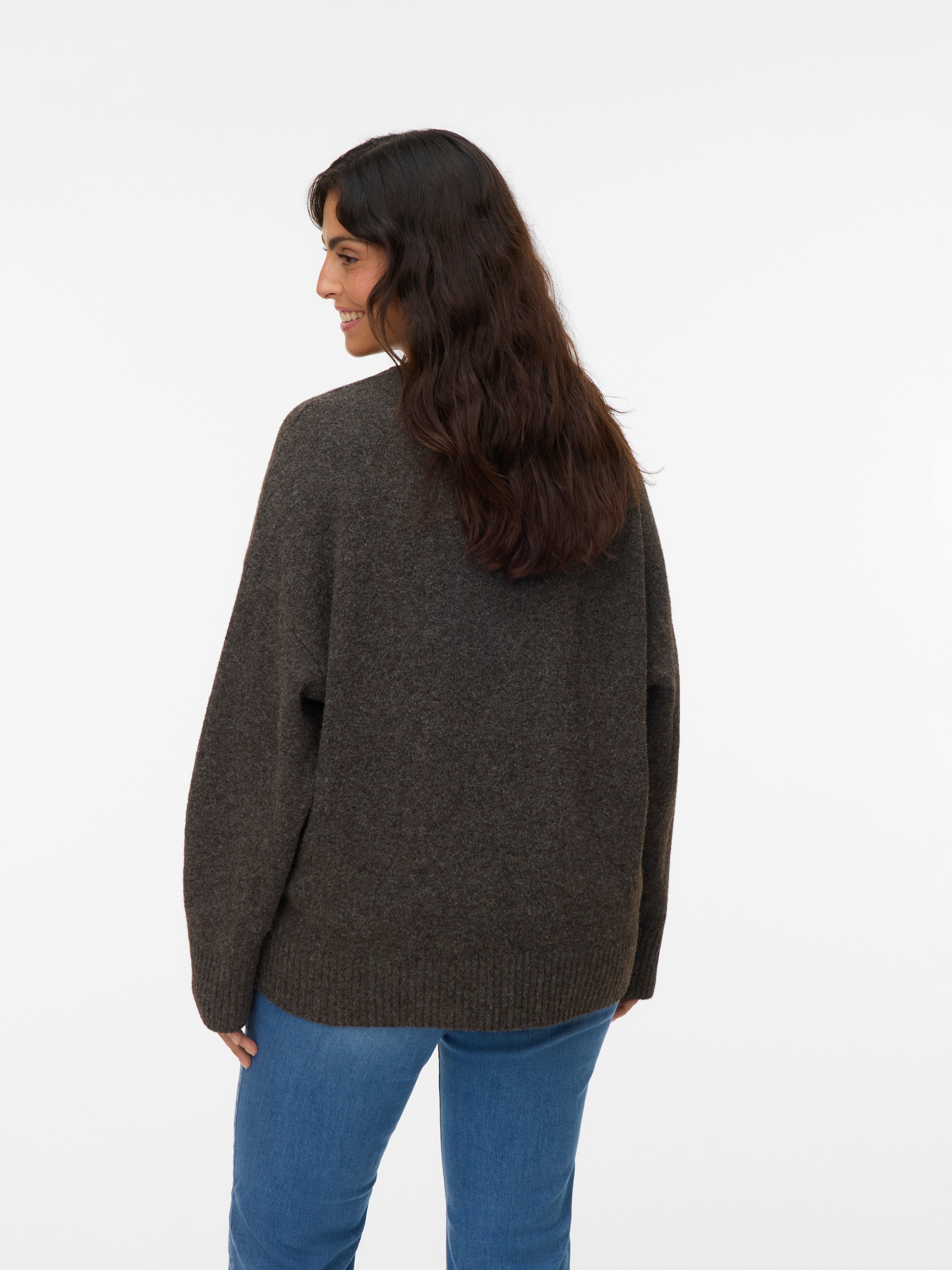 Vero Moda Curve Strickpullover »VMCBOOM LS O-NECK PULLOVER GA NOOS CUR«