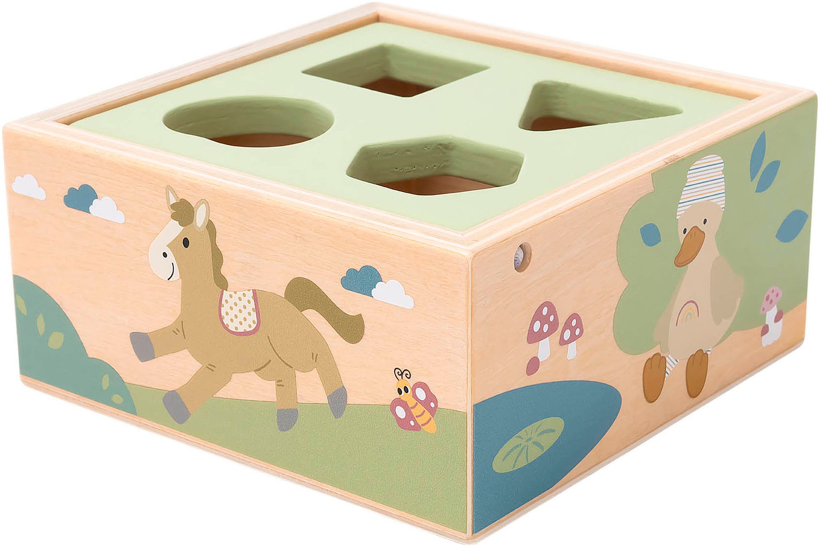 Sterntaler® Steckspielzeug »Sortierbox Holz« FSC® - schützt Wald