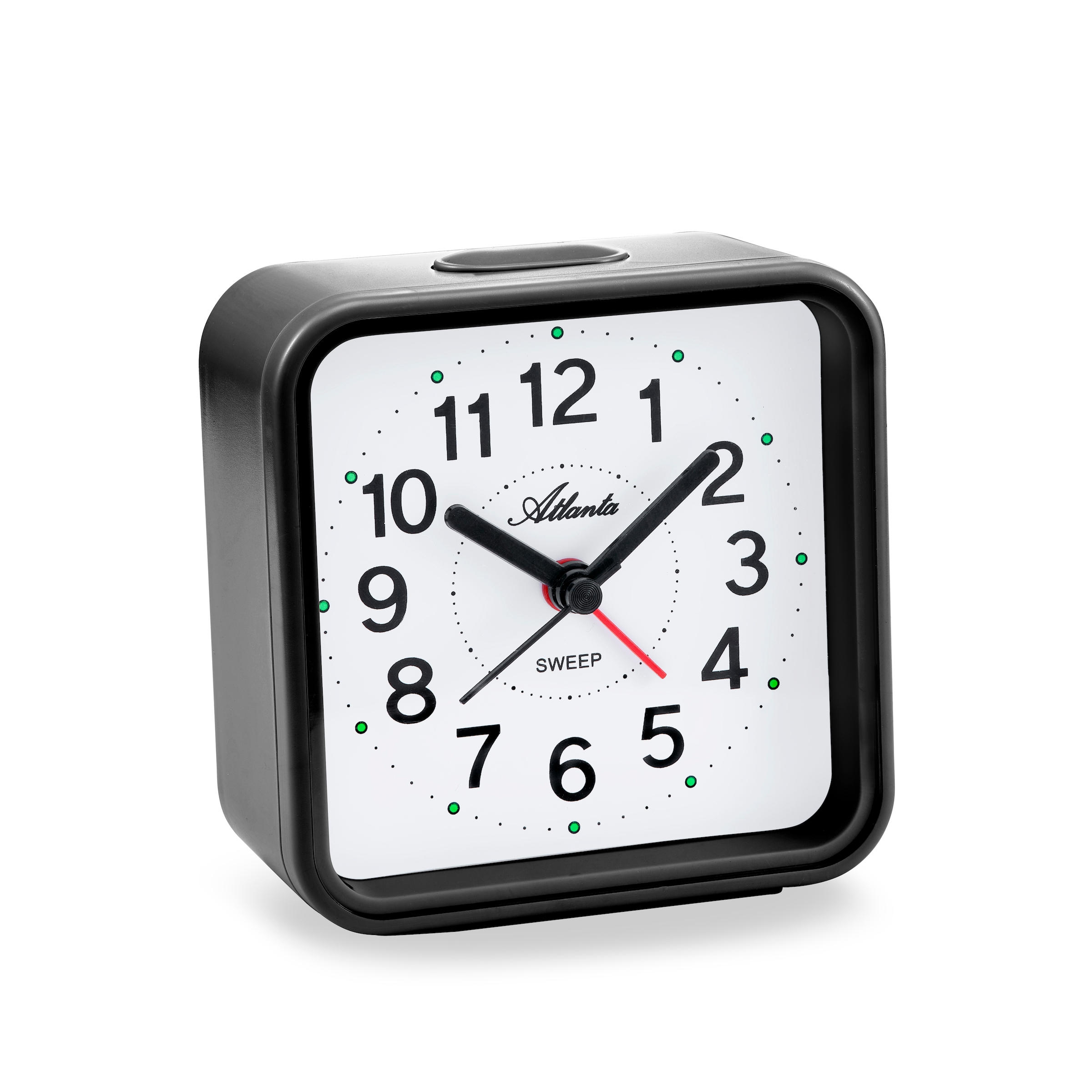 Atlanta Quarzwecker Wecker, schleichende Sekunde, Geschenkidee, Schlafzimmer, Piepalarm