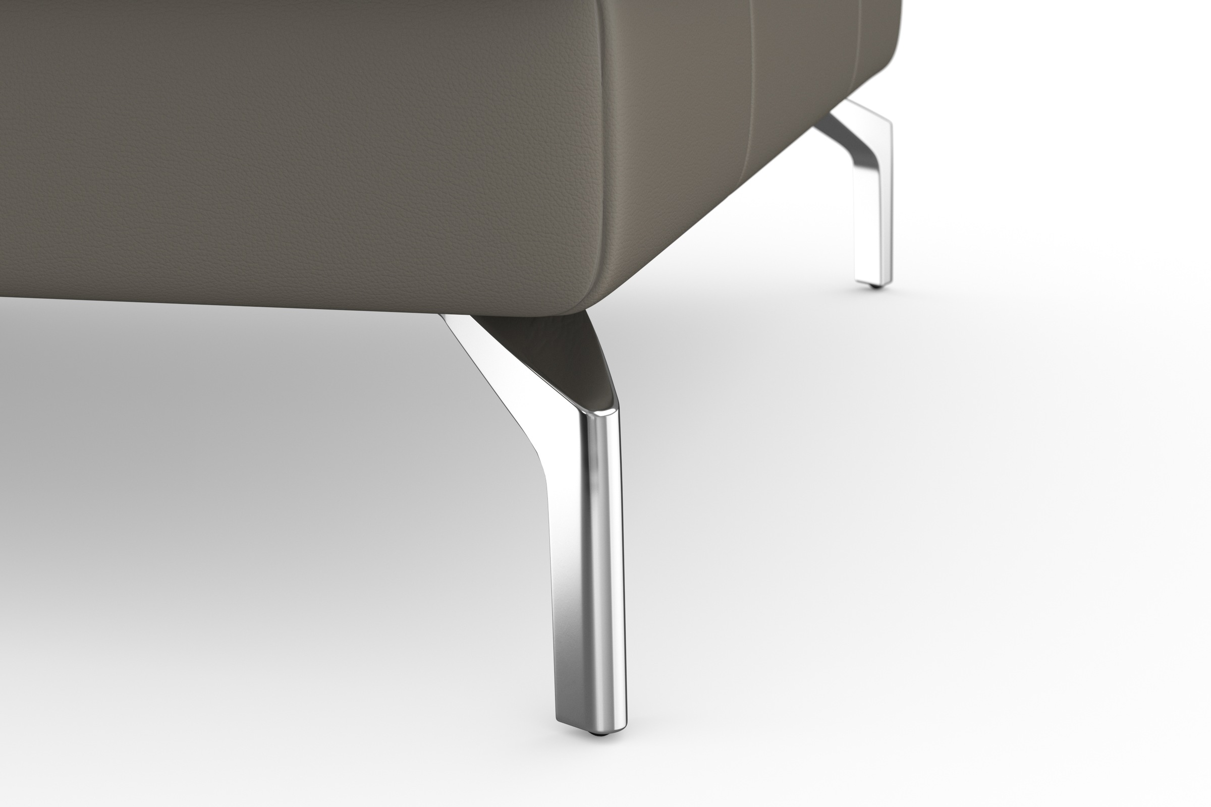 sit&more Ecksofa »Bendigo L-Form«, inklusive Sitztiefenverstellung, Bodenfreiheit 15 cm, in 2 Fußfarben
