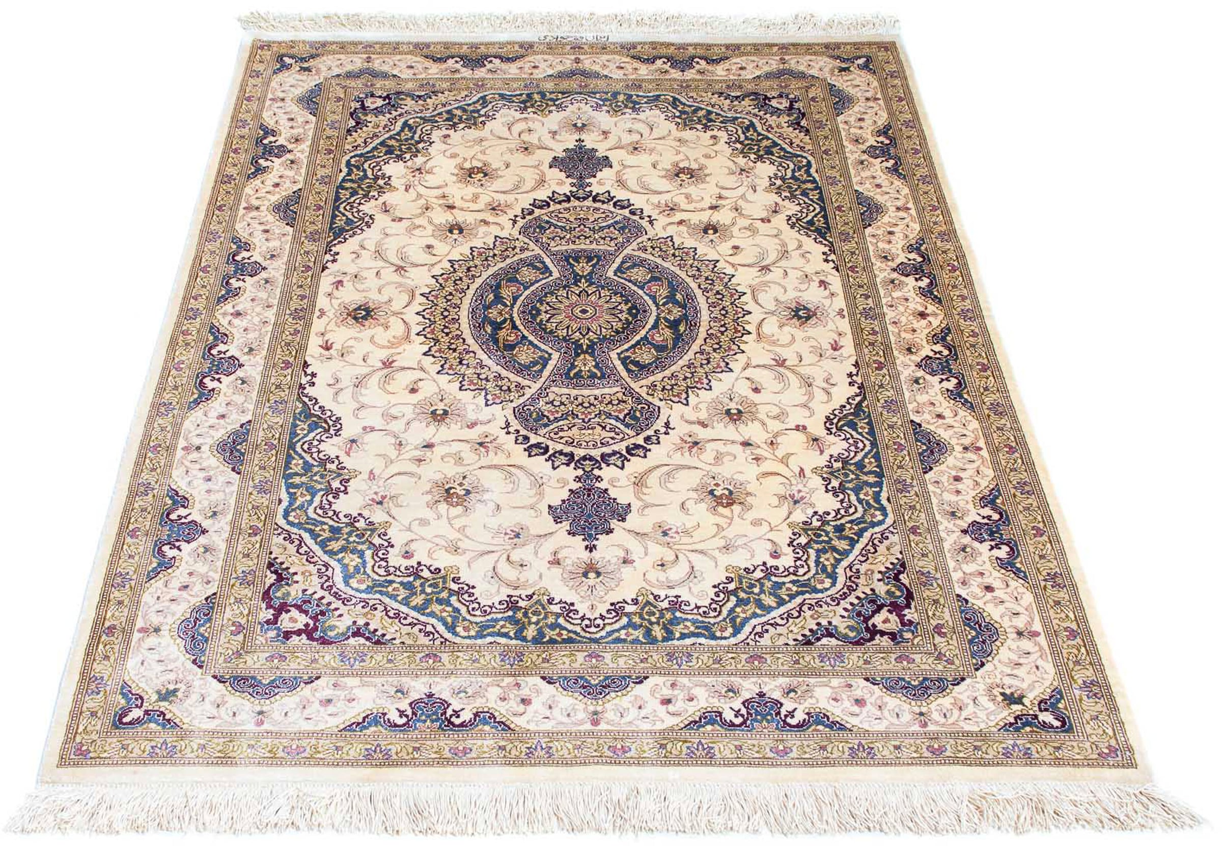 morgenland Orientteppich »Perser - Ghom - 143 x 100 cm - beige«, rechteckig günstig online kaufen