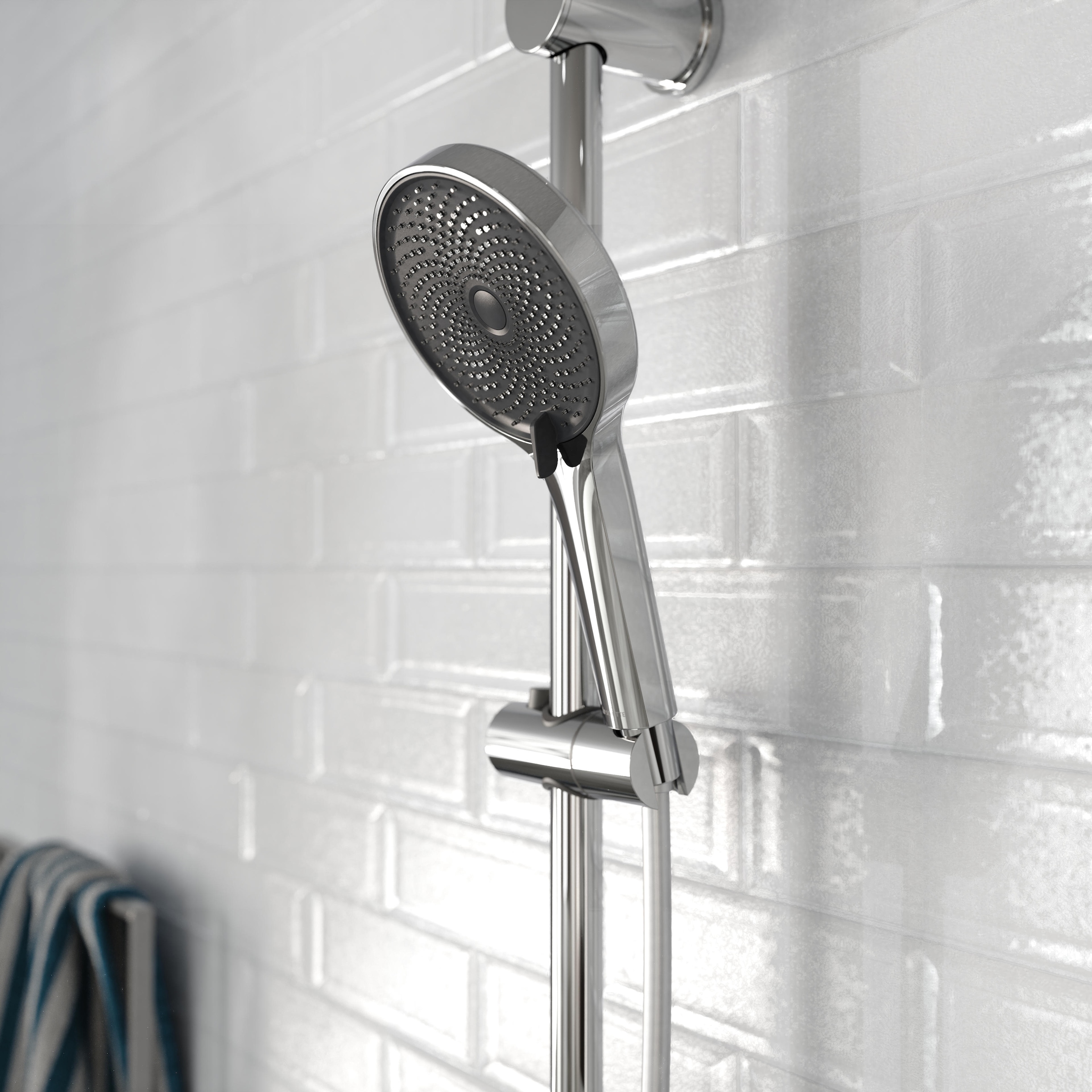 Schütte Handbrause »SAMOA RAIN« 1 Stk. tlg. Inkl. Wasserspardichtung-bis zu 50 % Wasserersparnis, Antikalk-Noppen