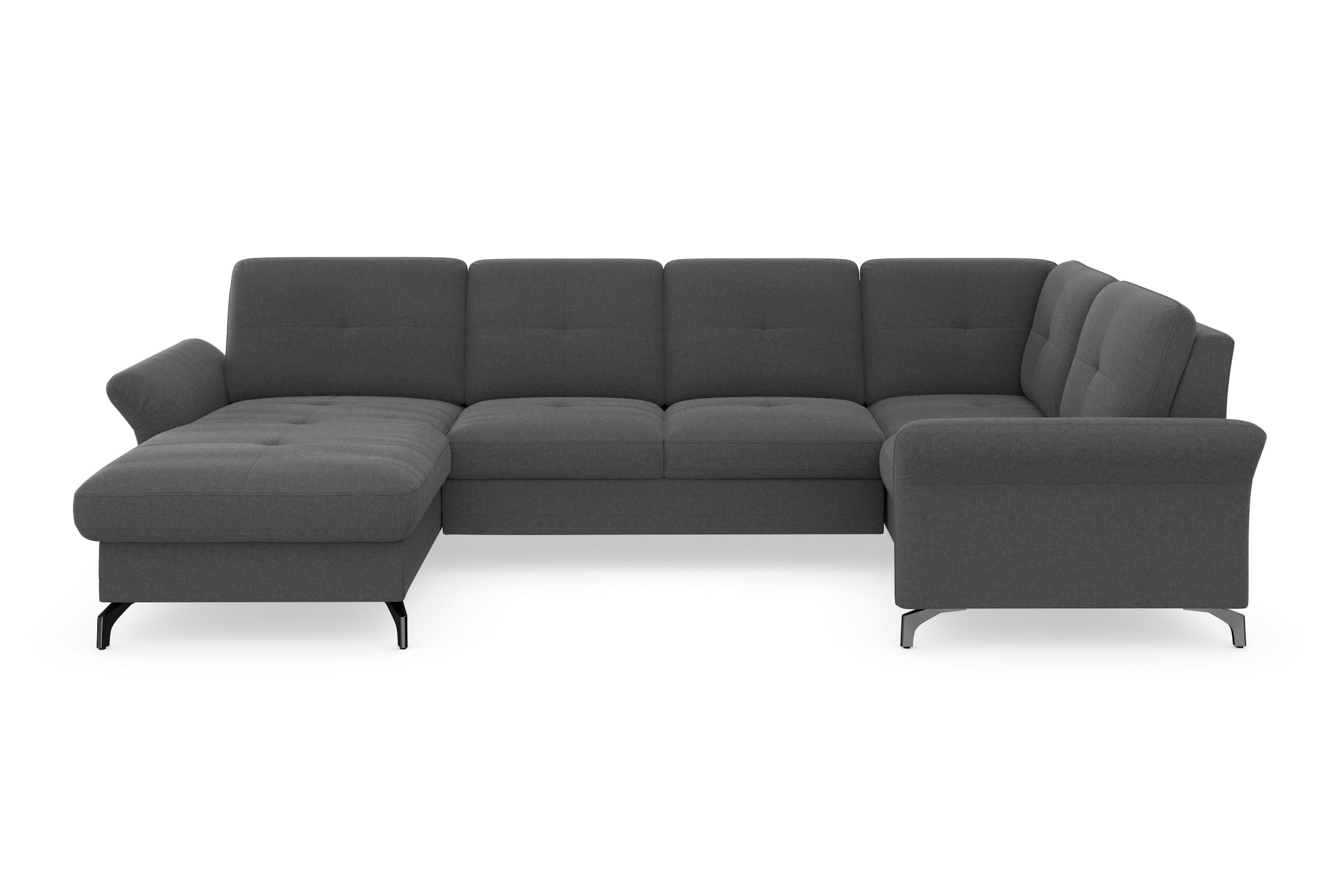 Home affaire Wohnlandschaft »Calando U-Form« wahlweise mit Bettfunktion, Be günstig online kaufen