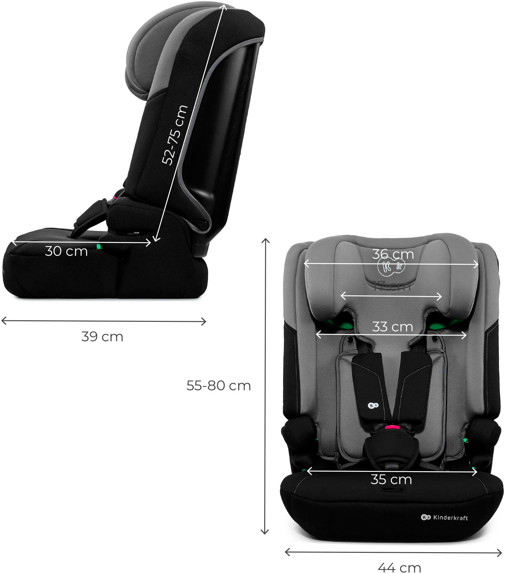 Kinderkraft Autokindersitz »I-COMFY i-Size« Klasse I / II / III (9-36 kg)