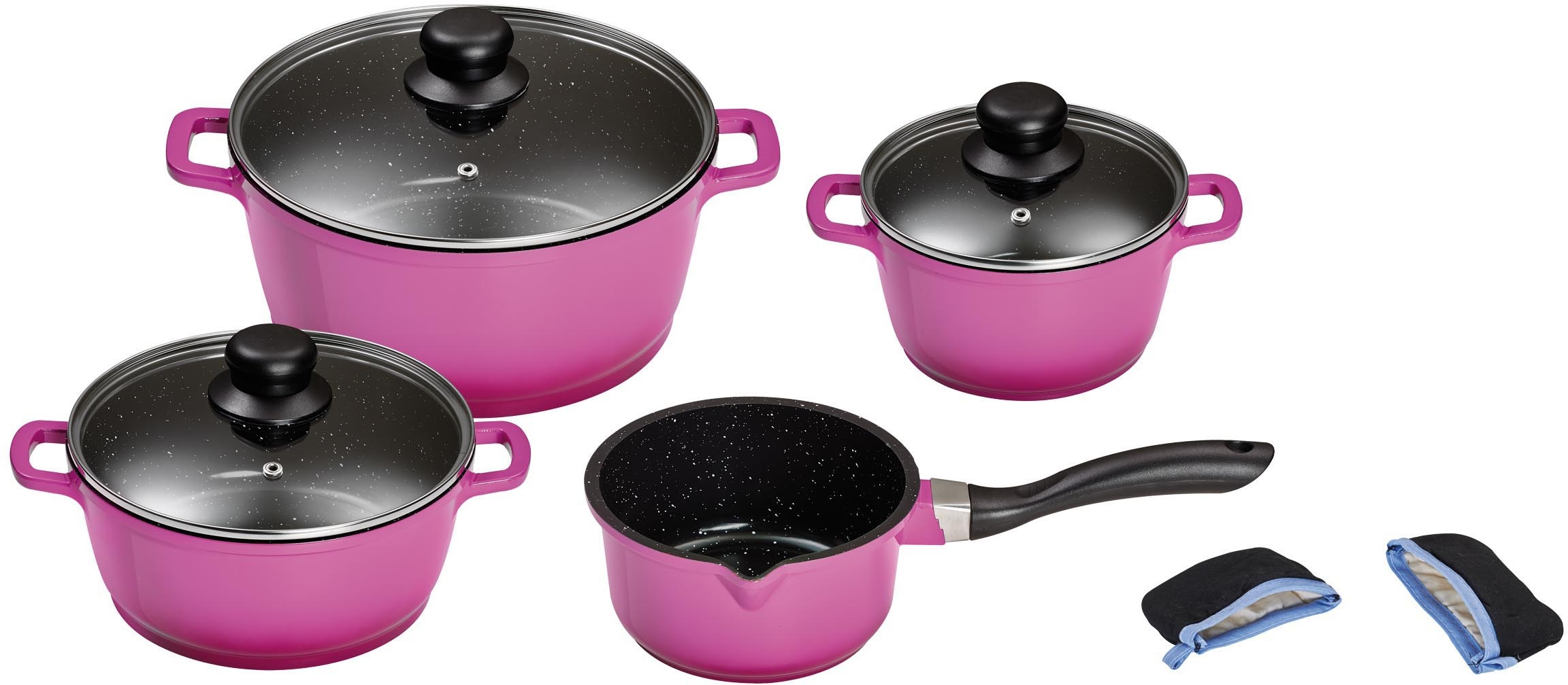 KING Topf-Set Aluminiumguss Set, je 1 Kochtopf Ø 16/20/24 cm, 1x Stielkasse günstig online kaufen