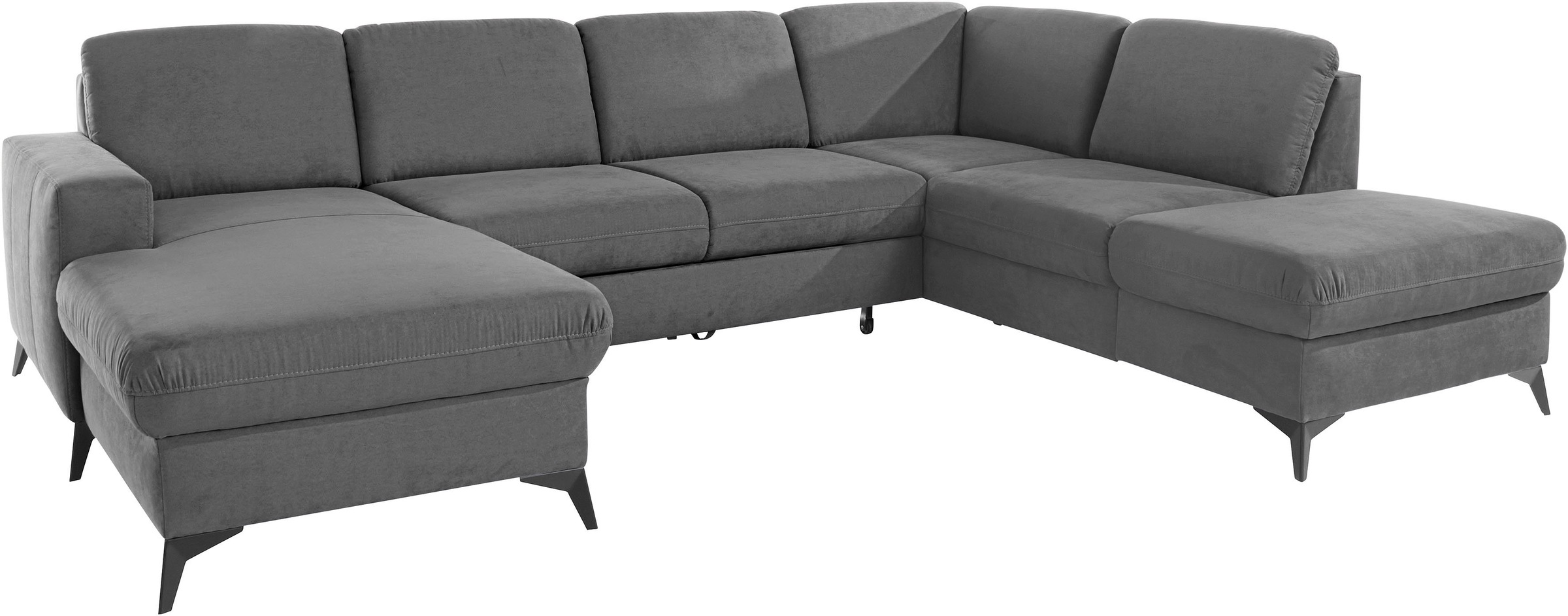Places of Style Wohnlandschaft »Lolland U-Form«, Wahlweise mit Bettfunktion und Stauraum, auch mit abwischbarem Bezug