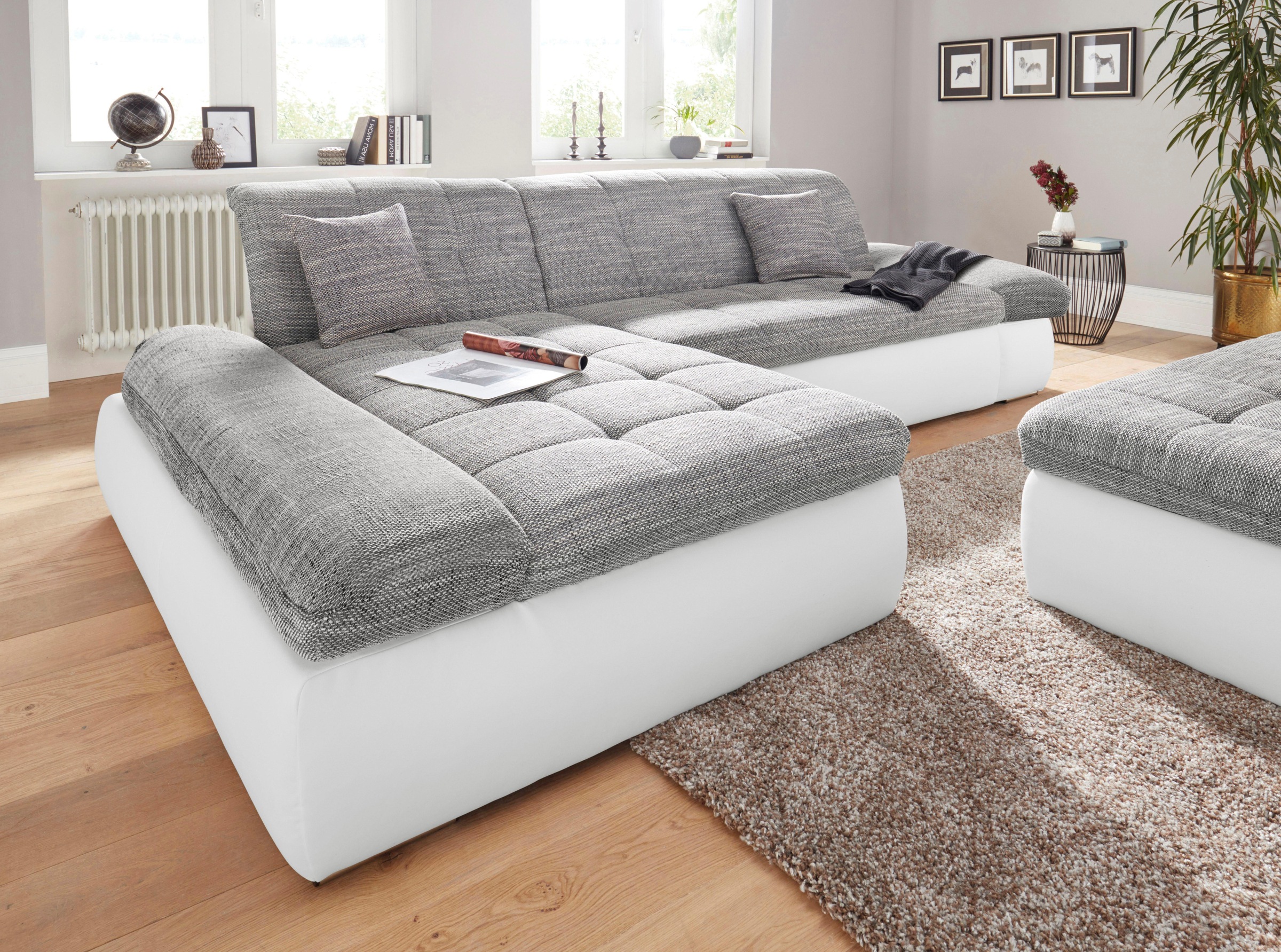 DOMO collection Ecksofa »PB Moric wahlweise mit Bettfunktion + Armteilverst günstig online kaufen