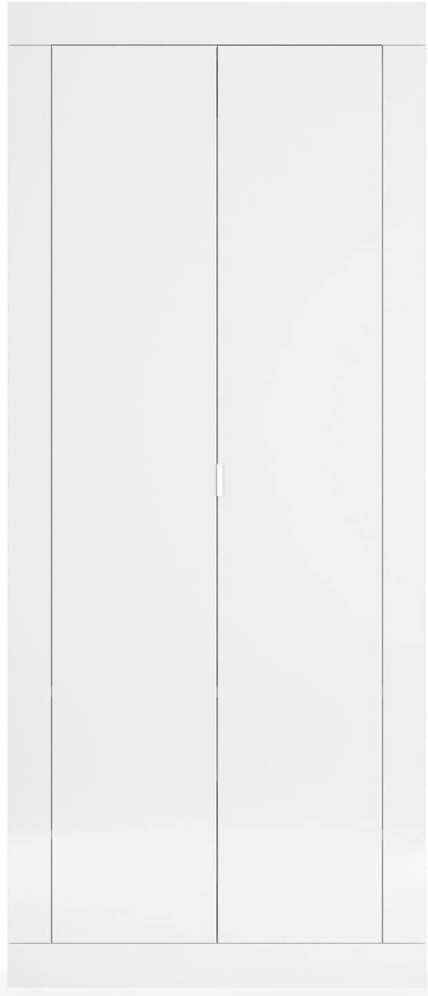 INOSIGN Garderobenschrank »Basic Breite 78, Höhe 187 cm, moderne Rahmenoptik,«, Metallgriff, Kleiderstange, 2 Einlegeböden
