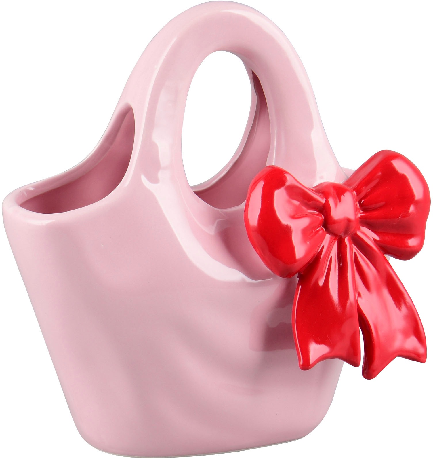 MIRRORS AND MORE Dekovase »BOW« Bunte Dekovase in auffälliger Form günstig online kaufen