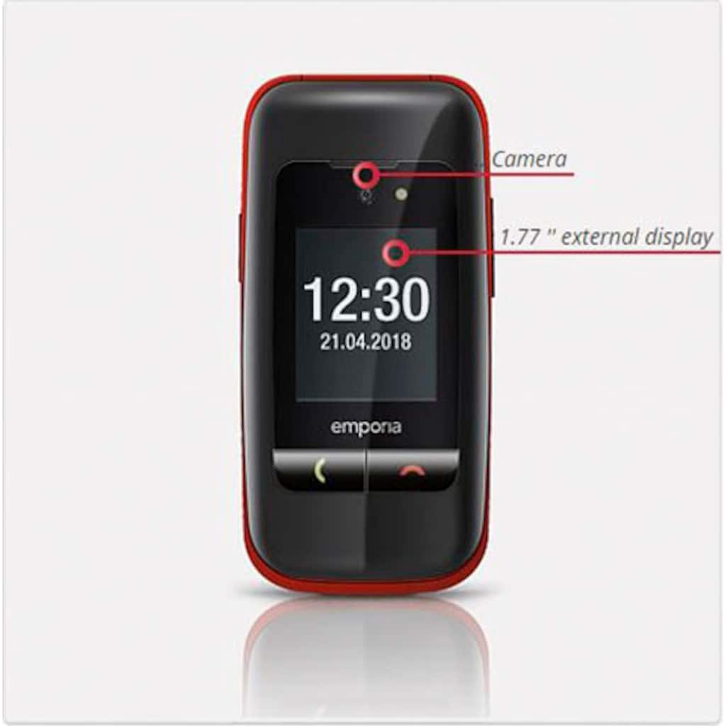 Emporia Klapphandy »One«, rot, 4,32 cm/1,7 Zoll, 2 MP Kamera