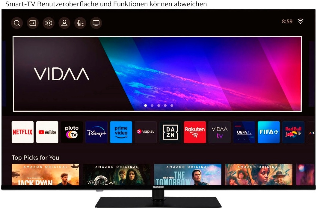 Telefunken LED-Fernseher »D55U975M8CWI«, 4K Ultra HD, Smart-TV