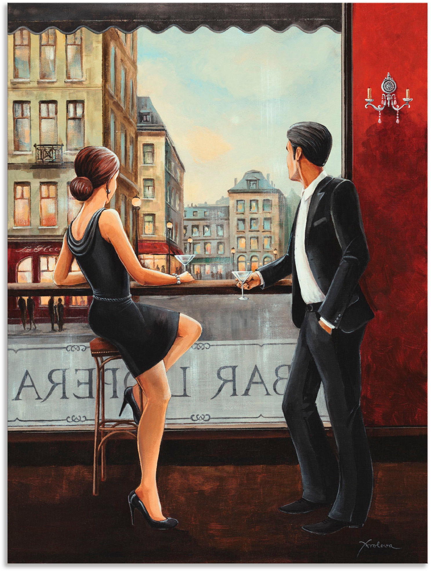 Artland Wandbild »Bar« Bar & Lounges 1 Stk. tlg. als Alubild, Outdoorbild, günstig online kaufen