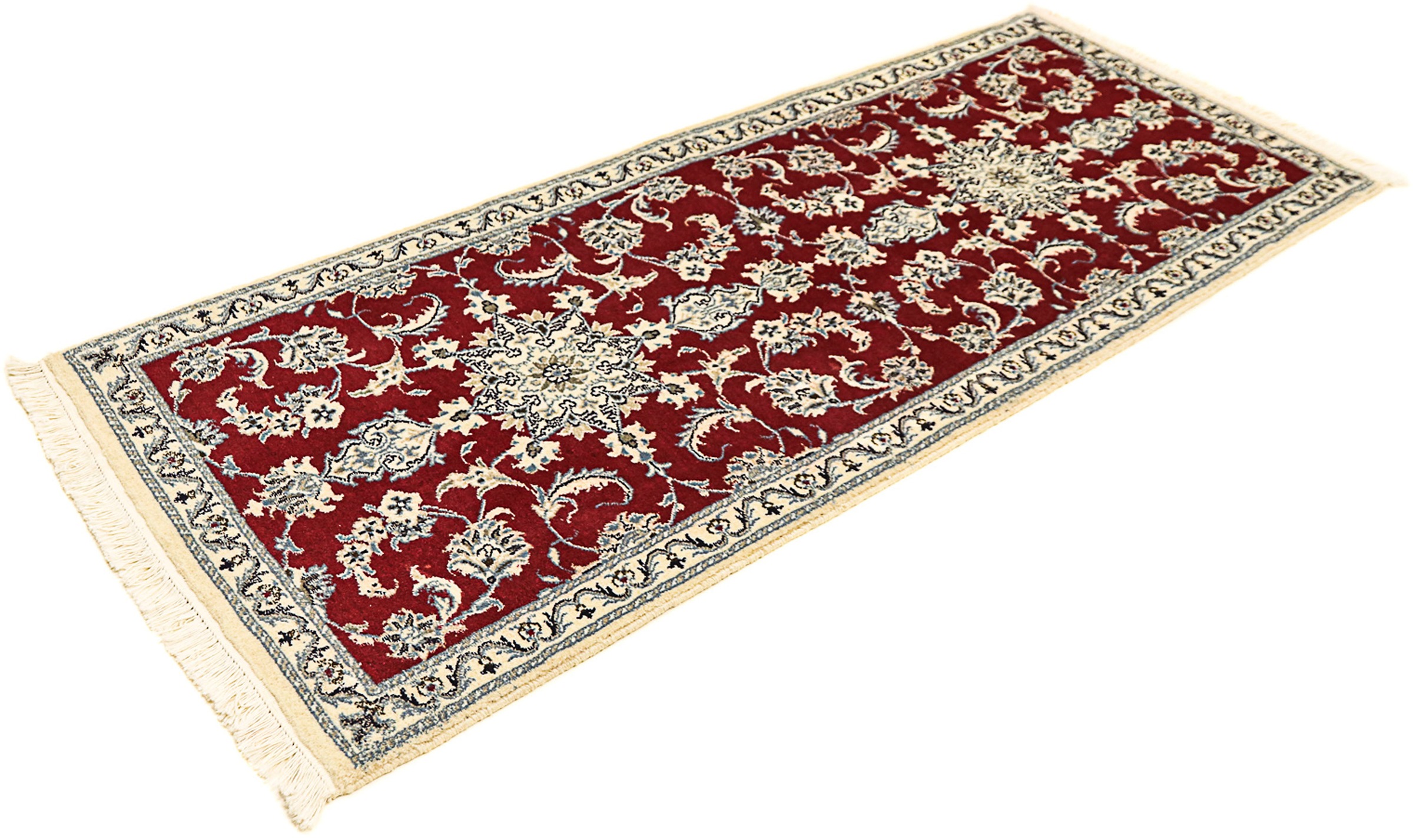 morgenland Orientteppich »Perser - Nain - 193 x 80 cm - dunkelrot«, rechtec günstig online kaufen