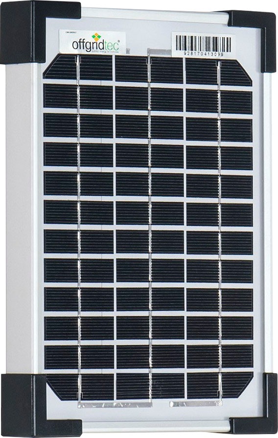 offgridtec Solarmodul »5W Mono 12V Solarpanel«, extrem wiederstandsfähiges ESG-Glas