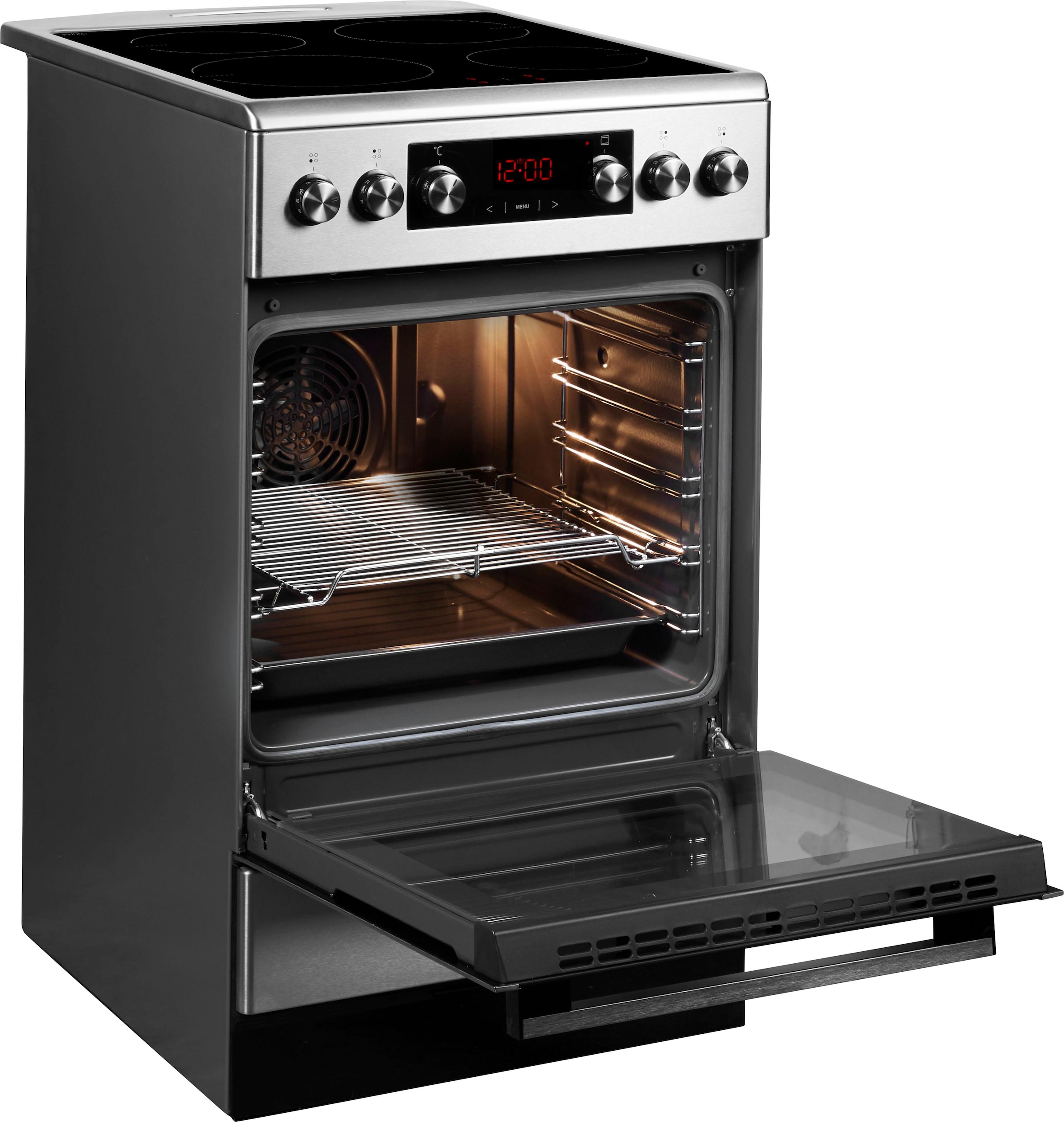 Amica Induktions-Standherd »SHI 905 100 E«, mit Teleskopauszug nachrüstbar, Steam Clean
