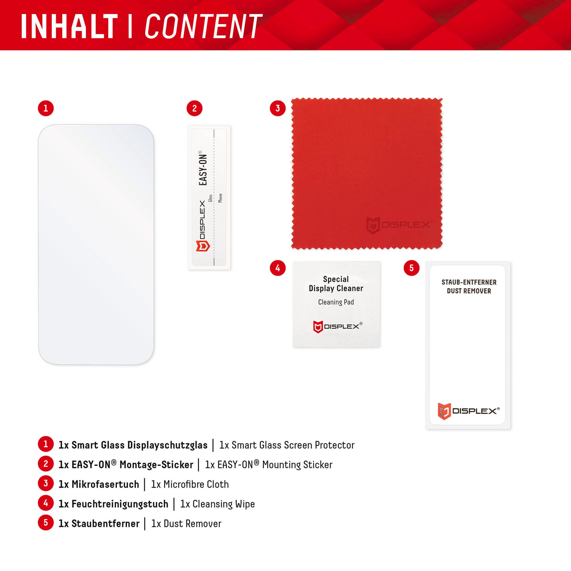 6. Bild von Displex Displayschutzglas »Smart Glass«, für Xiaomi Redmi 13C, Displayschutzfolie Displayschutz kratzer-resistent 9H unzerbrechlich