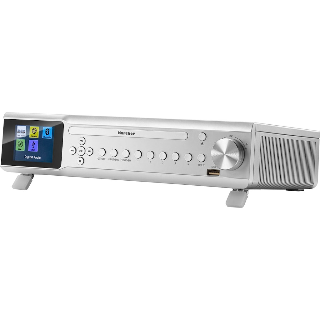 Karcher Digitalradio (DAB+) »RA 2060D«, (Bluetooth Digitalradio (DAB+)-UKW mit RDS 6 W)