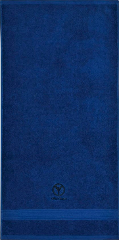CARLO COLUCCI Handtücher »Sandro«, (4 St., 4er Set Handtücher 50 x 100 cm), mit Logo-Stickerei