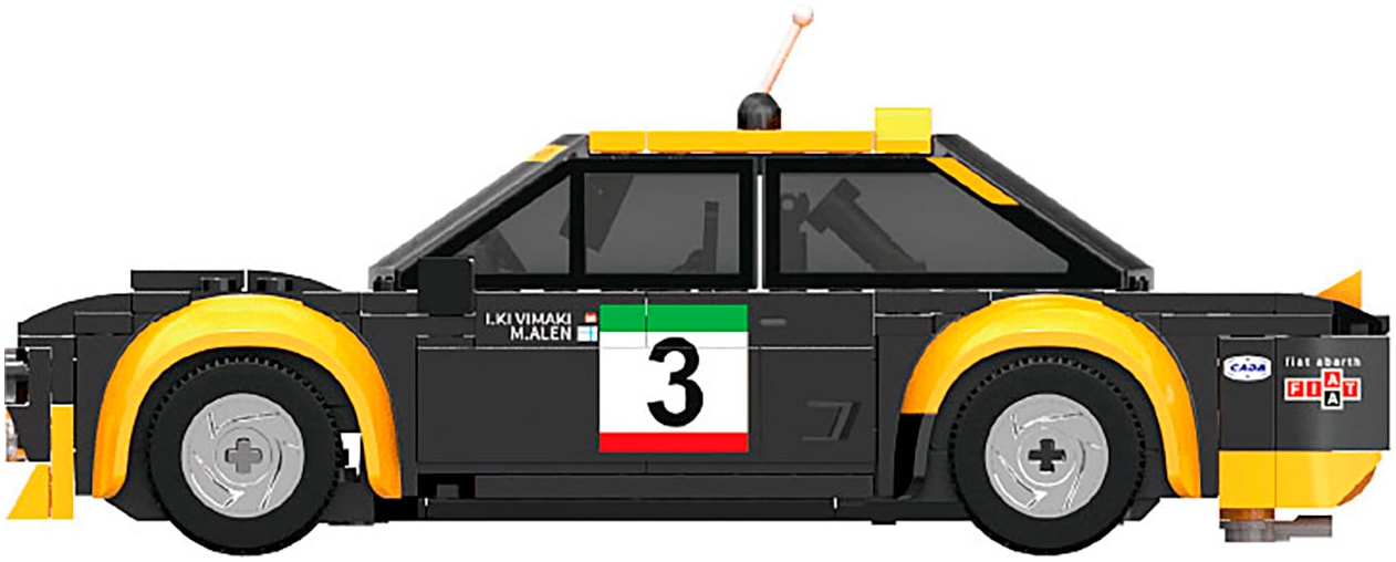 Jamara RC-Auto »CaDA, Fiat Abarth 131 1:20 schwarz 2,4GHz Bricks«, (216 tlg.)