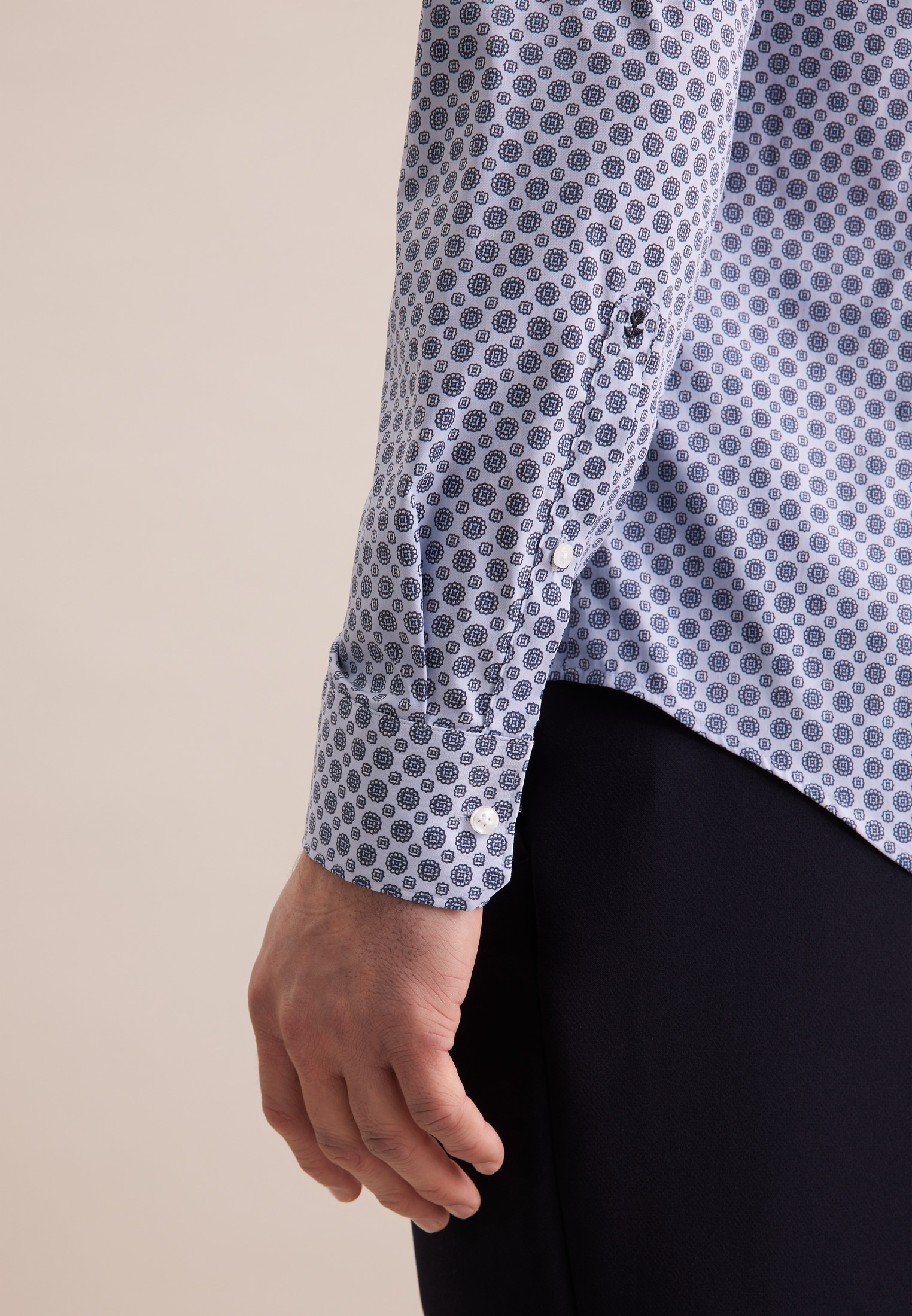 seidensticker Businesshemd »Slim« Slim 1/1 Kentkragen Druck