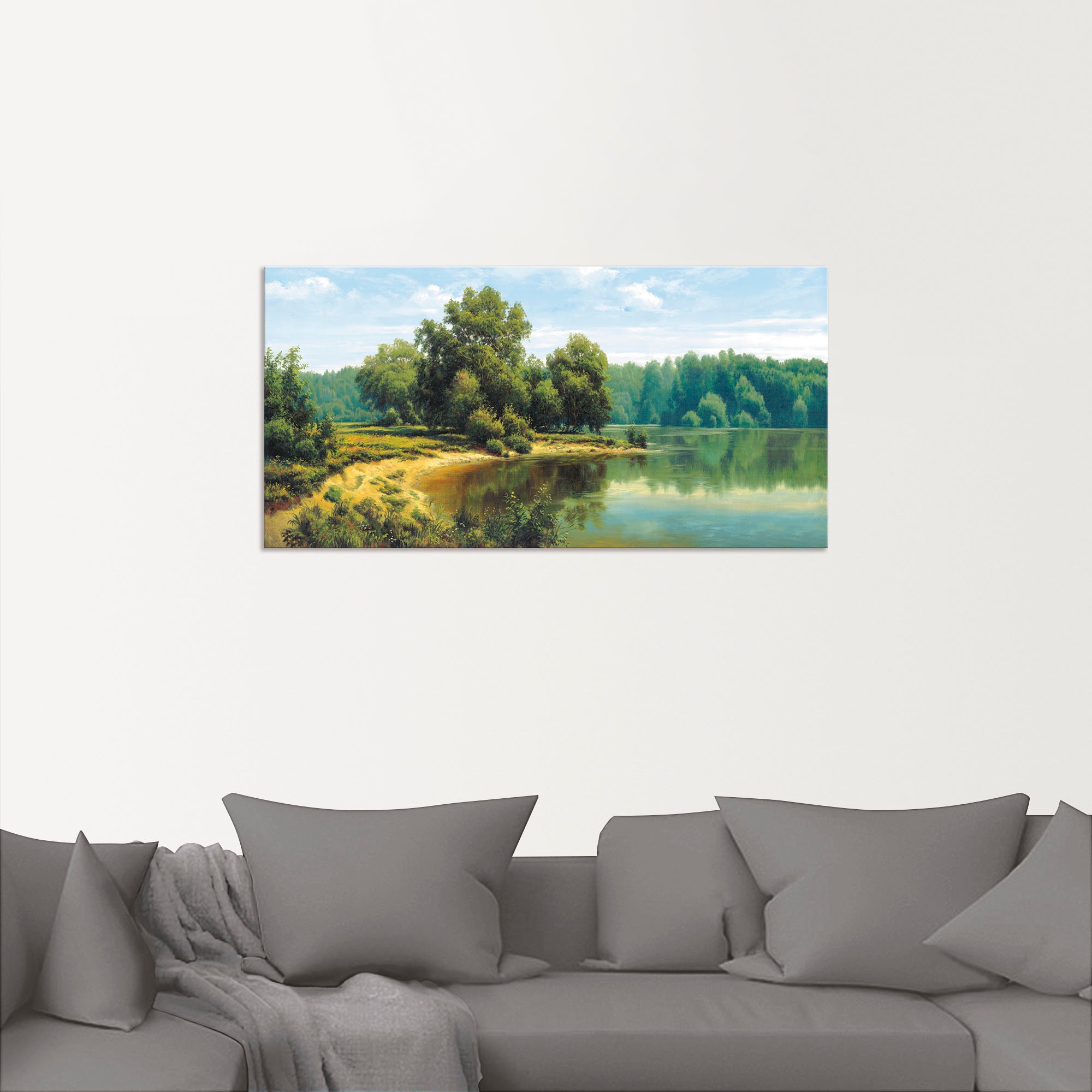 Artland Wandbild »Russische Landschaft VII«, Seebilder, (1 St.), als Alubild, Leinwandbild, Wandaufkleber oder Poster in versch. Größen