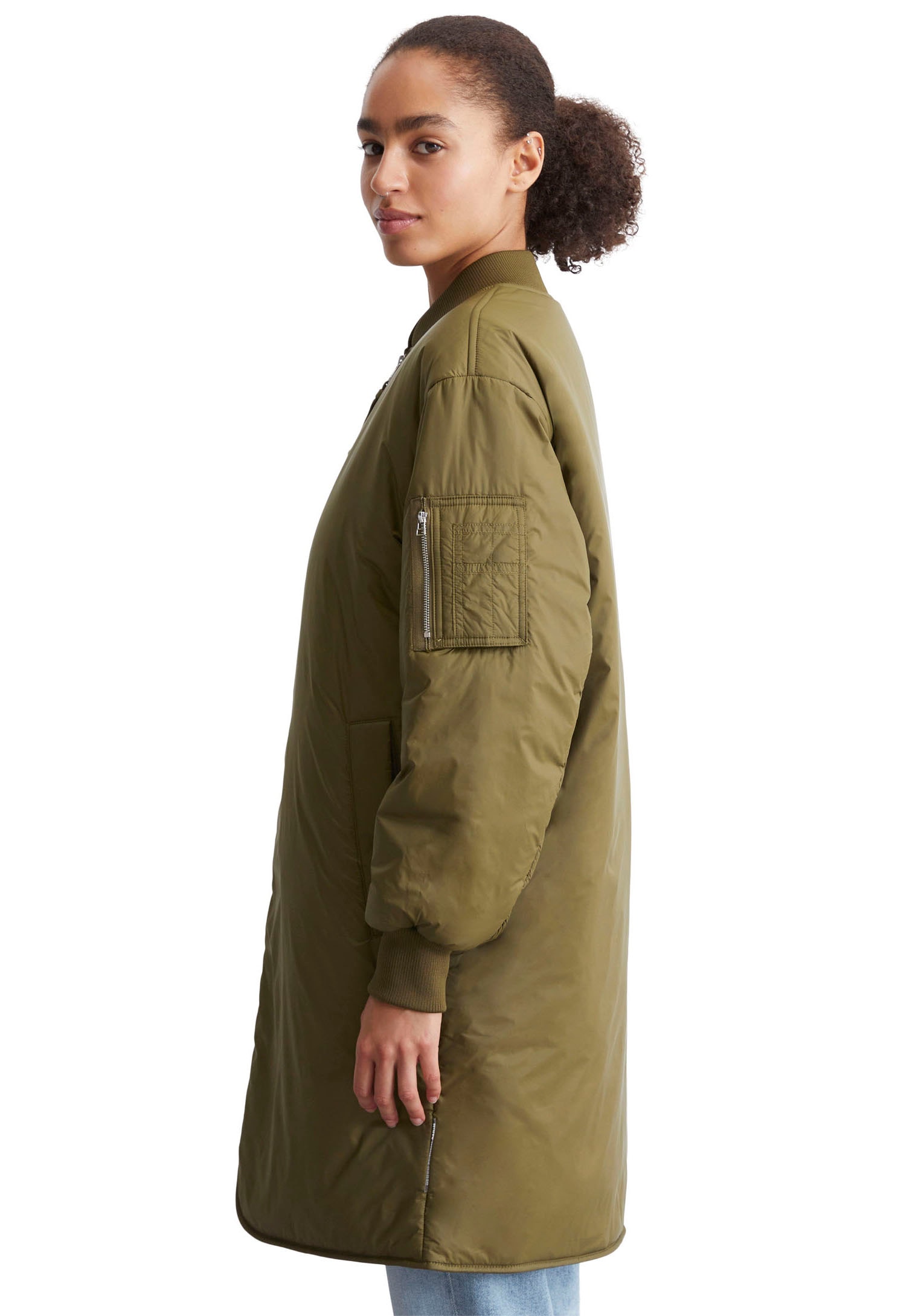 Marc O'Polo DENIM Kurzmantel, im Long-Bomber-Look