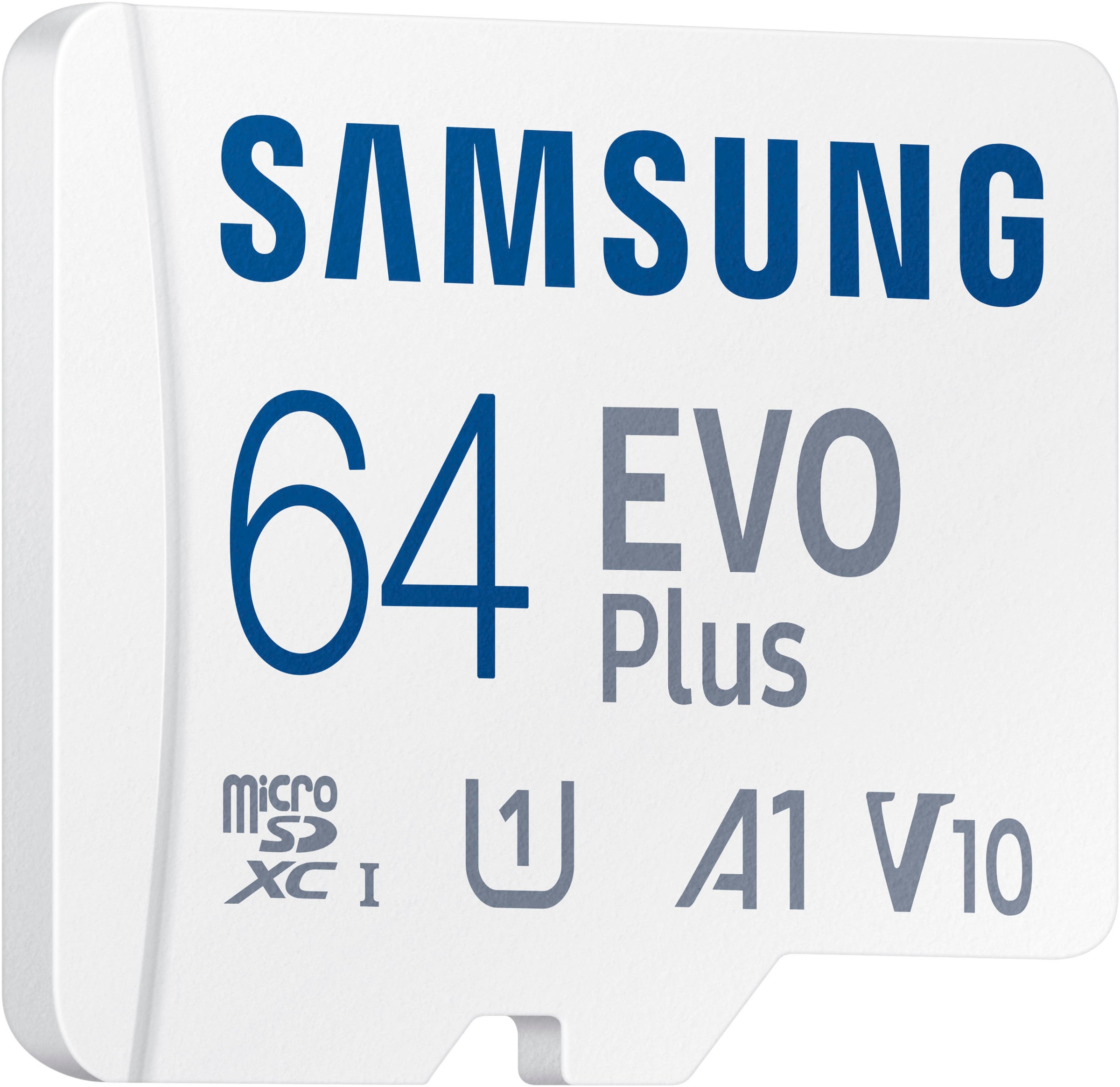 Samsung Speicherkarte »EVO Plus (2024) inkl. SD-Adapter« (64 GB Video Speed Class 30 (V30)/UHS Speed Class 3 (U3) 160 MB/s Lesegeschwindigkeit)