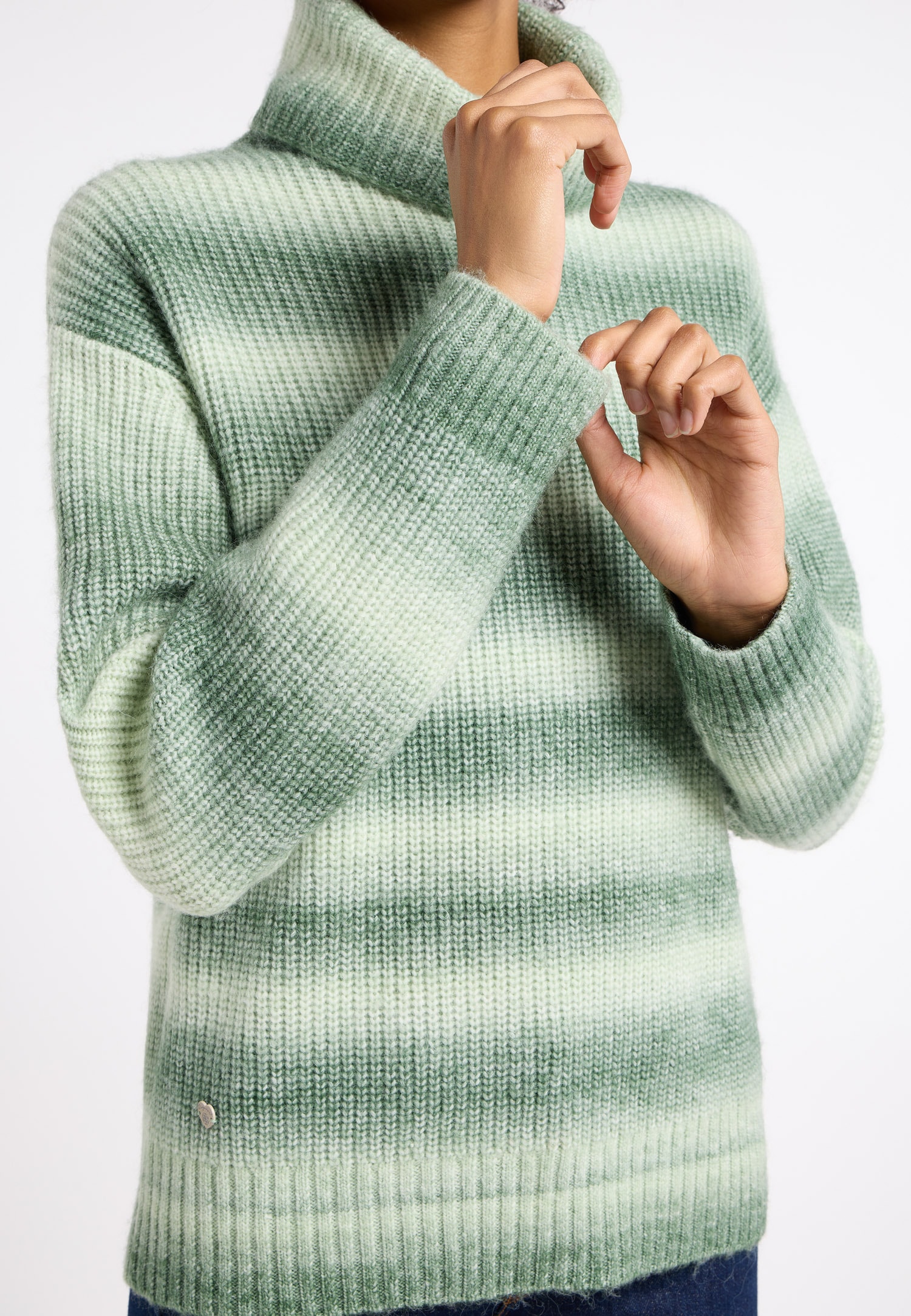 Ragwear Rollkragenpullover »SAFINA«, mit bunt gestreiftem Strickmuster